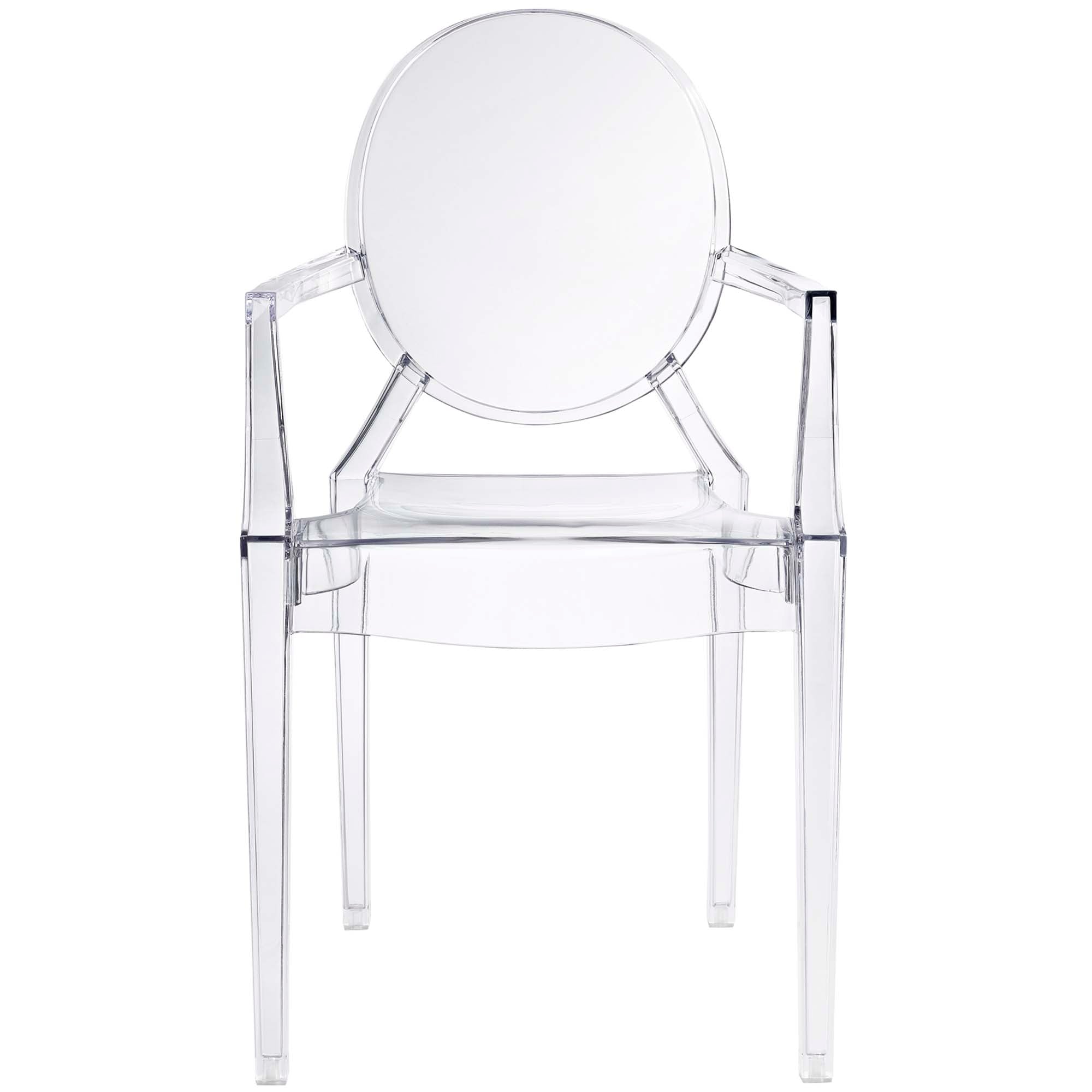 Casper Dining Armchair, Clear