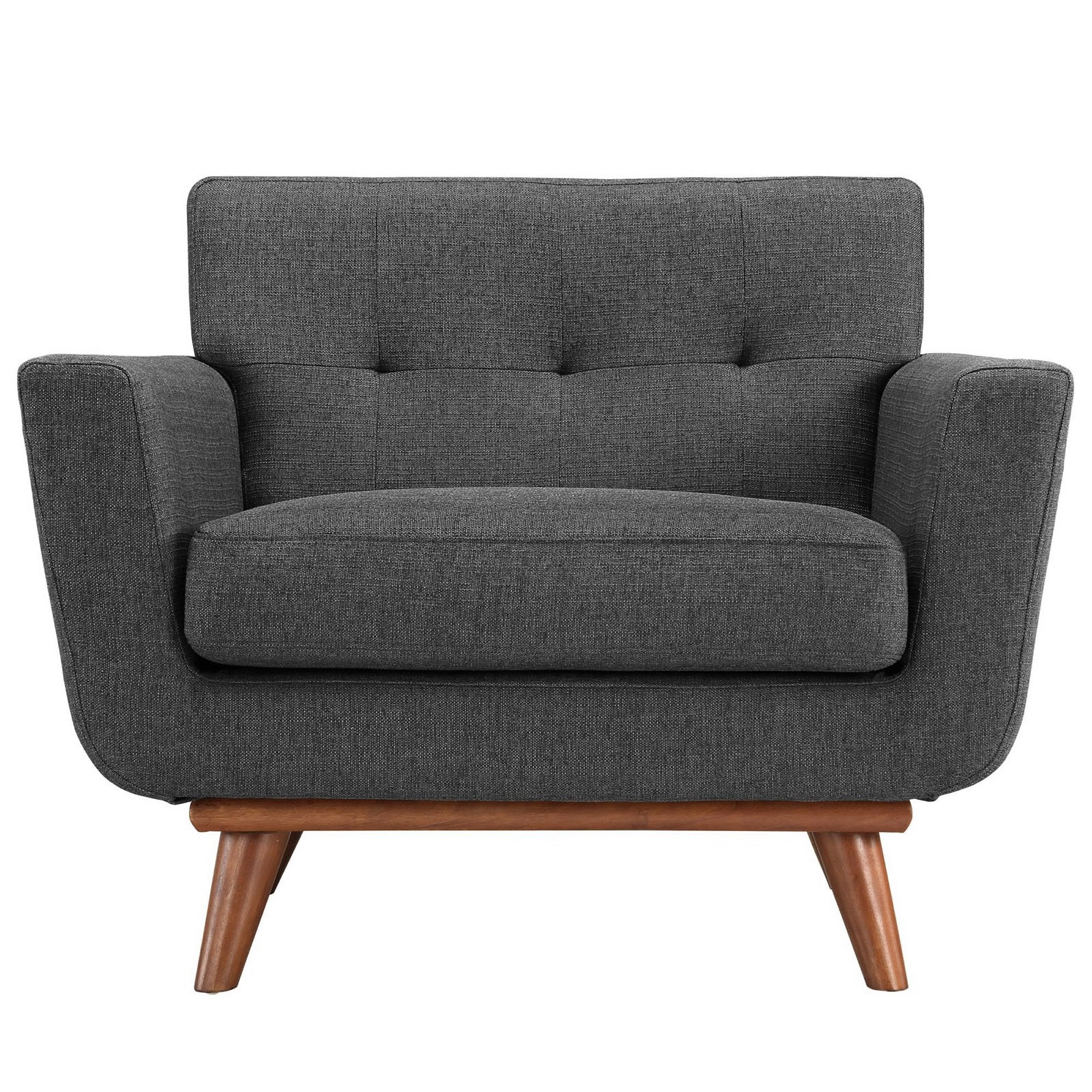 Engage Wood Armchair Set of 2, Gray