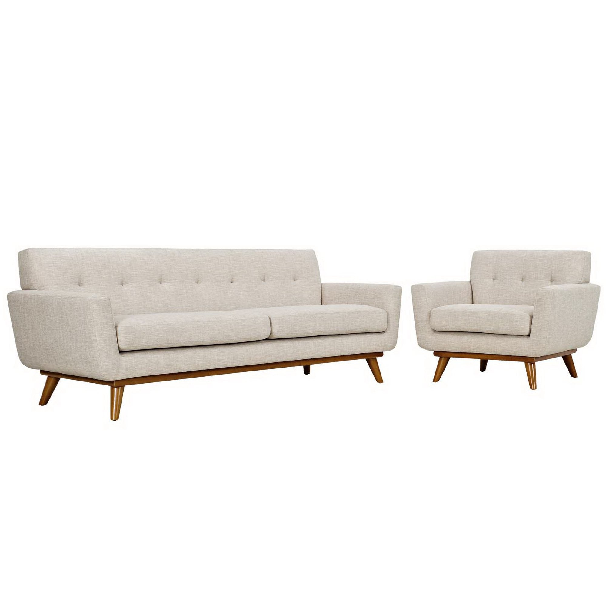 Engage Armchair and Sofa Set of 2, Beige