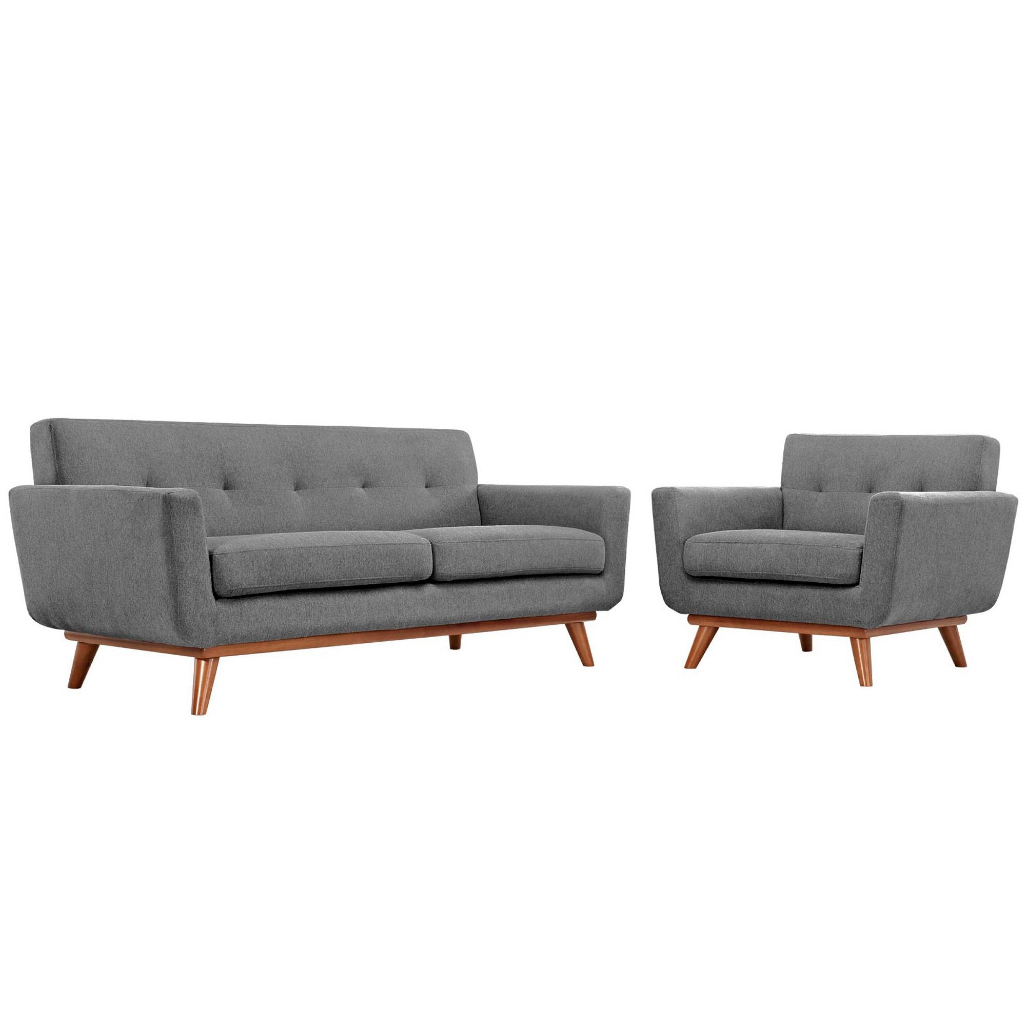 Engage Armchair and Loveseat Set of 2, Expectation Gray