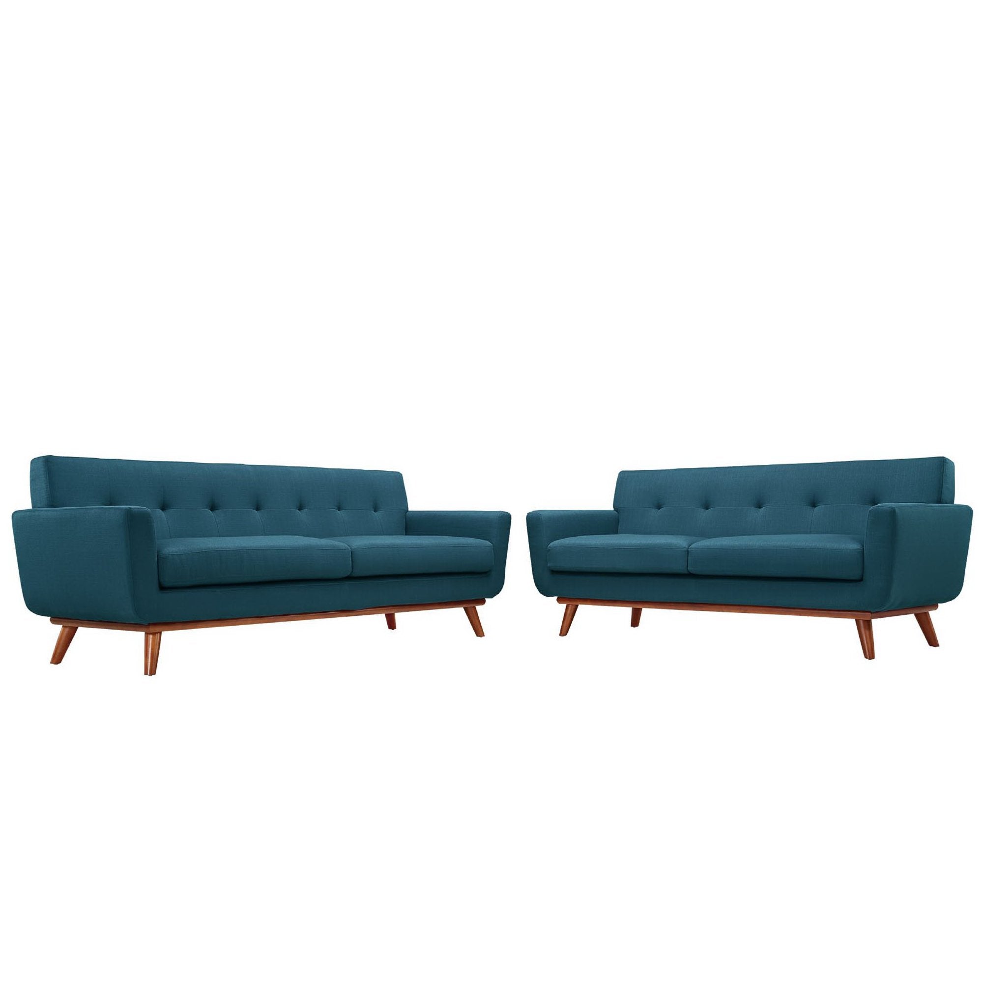 Engage Loveseat and Sofa Set of 2, Azure