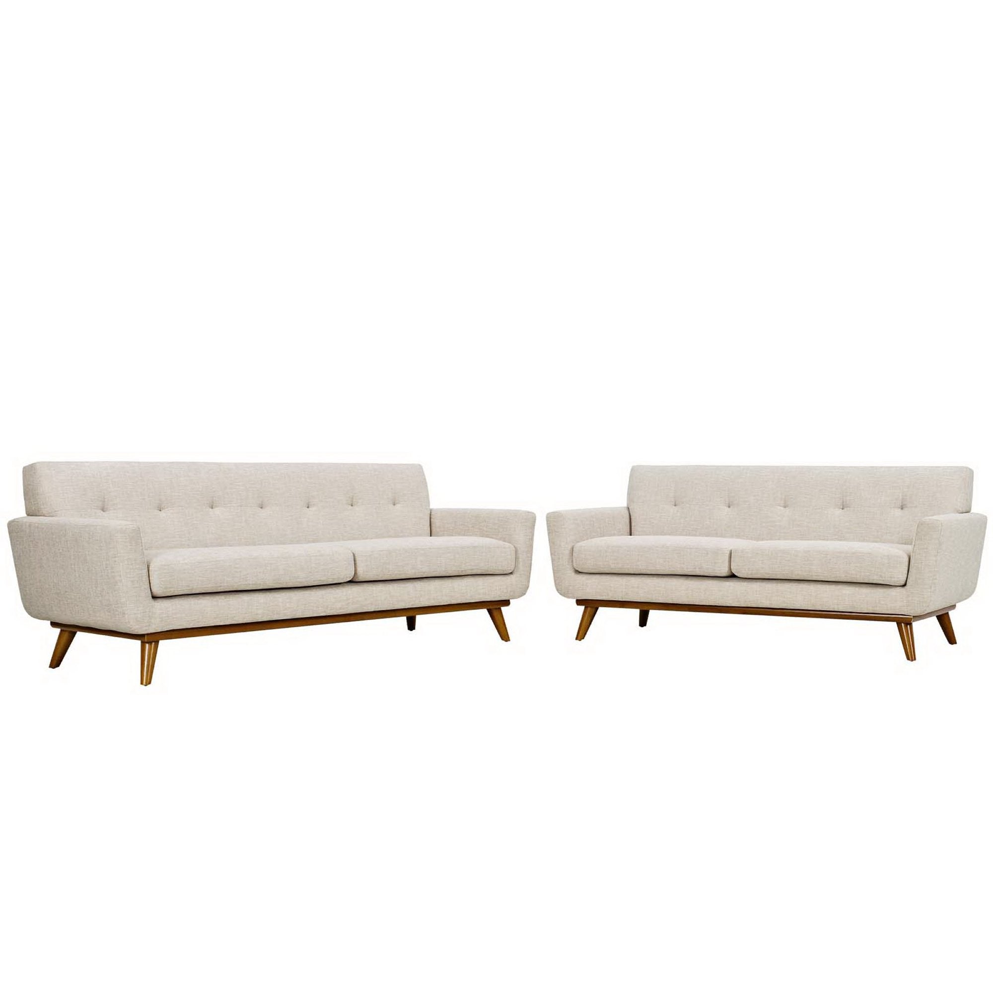 Engage Loveseat and Sofa Set of 2, Beige