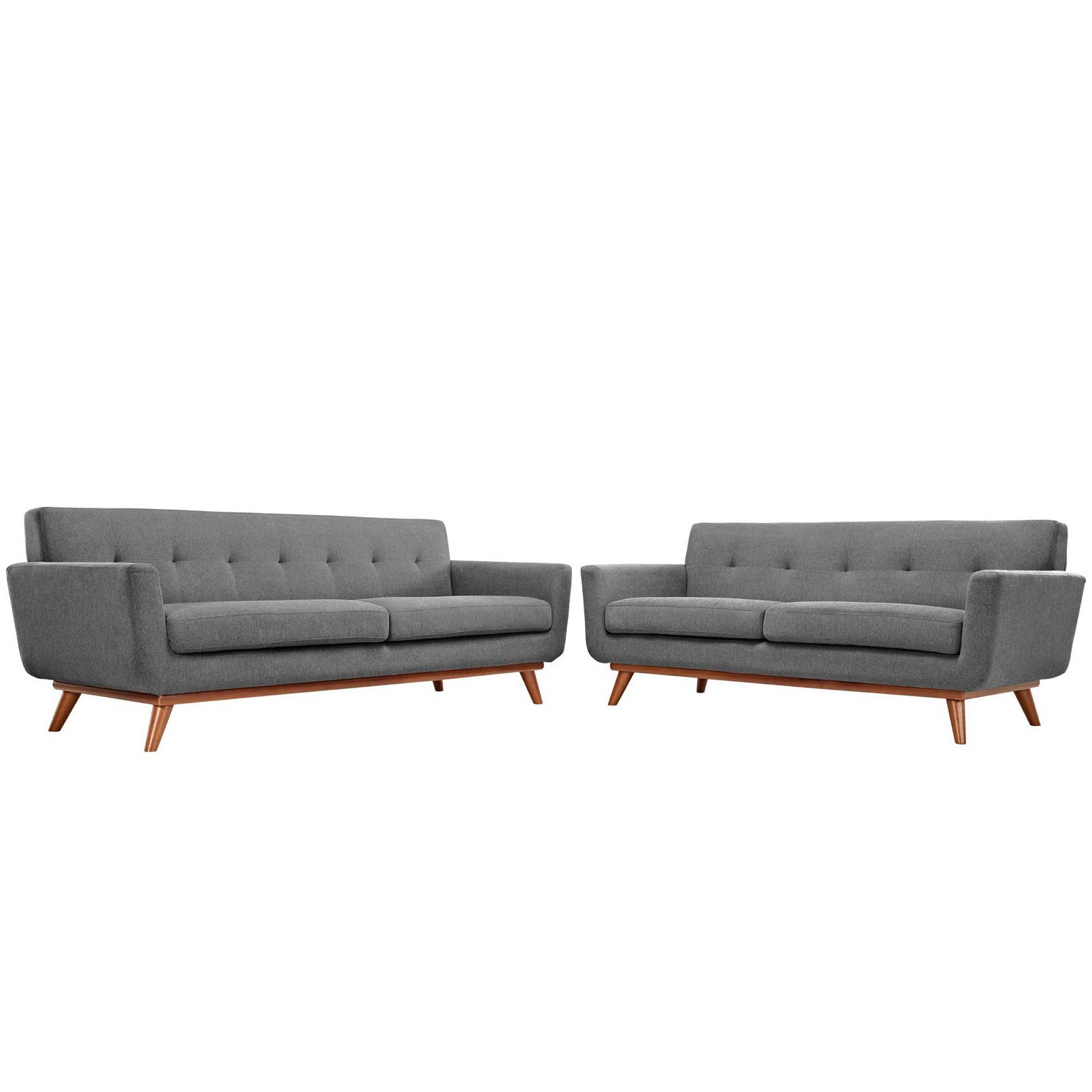 Engage Loveseat and Sofa Set of 2, Expectation Gray