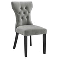 Silhouette Dining Side Chair, Light Gray