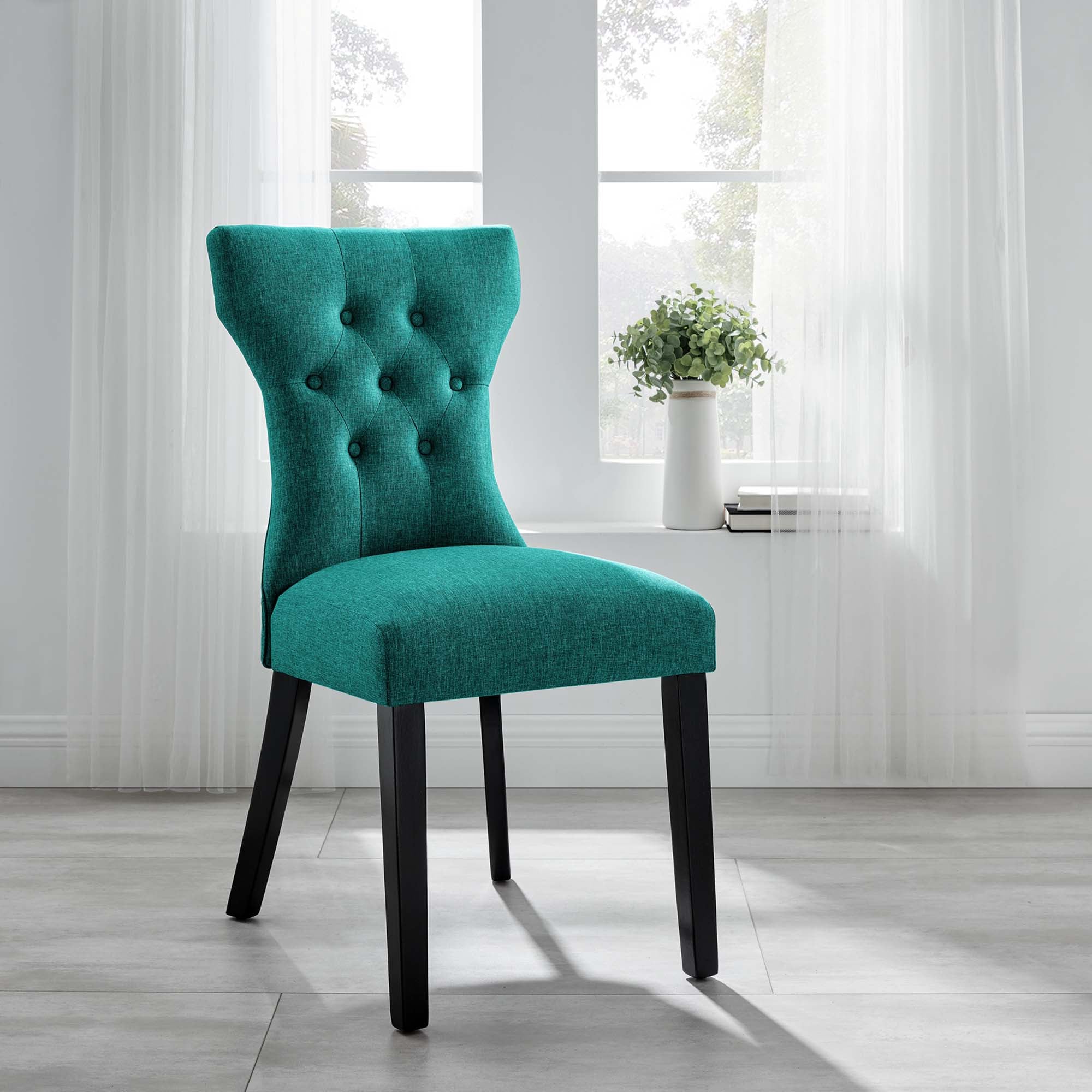 Silhouette Dining Side Chair, Teal
