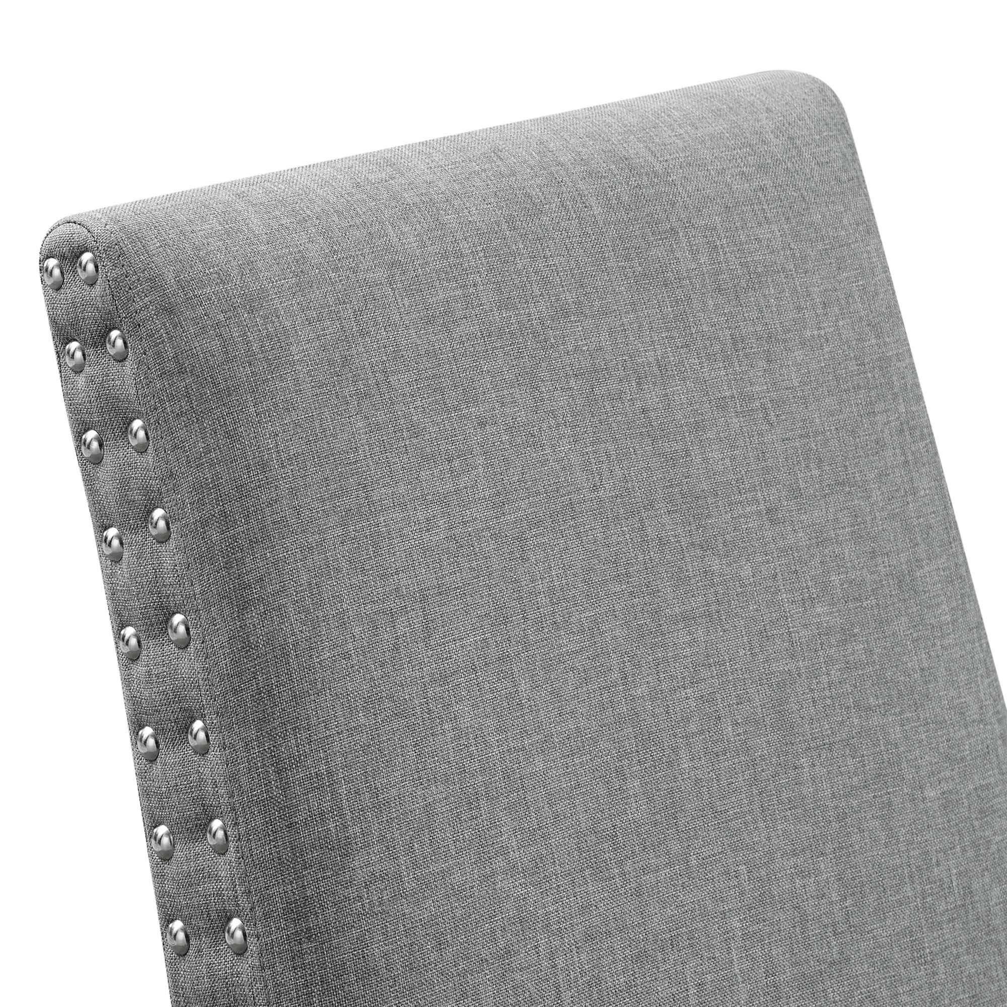 Parcel Dining Upholstered Fabric Side Chair, Light Gray