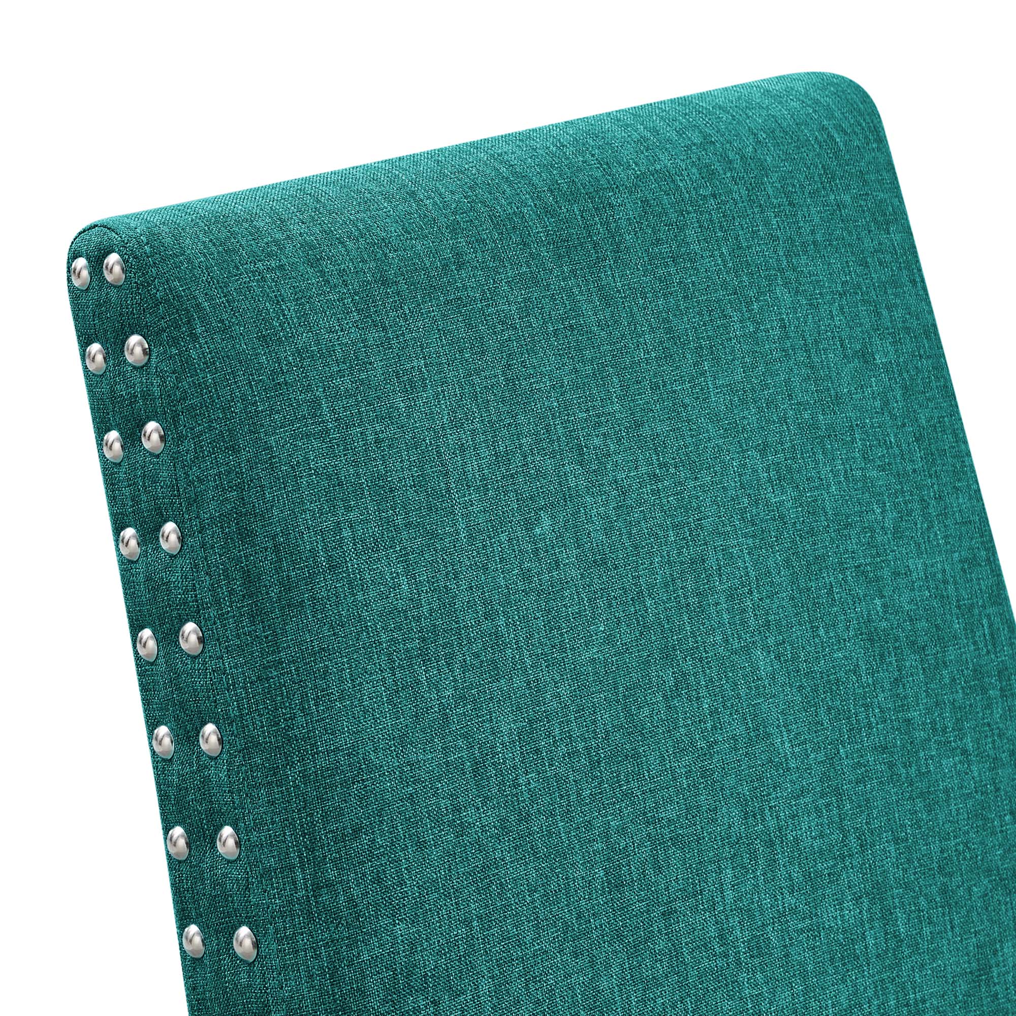 Parcel Dining Upholstered Fabric Side Chair, Teal