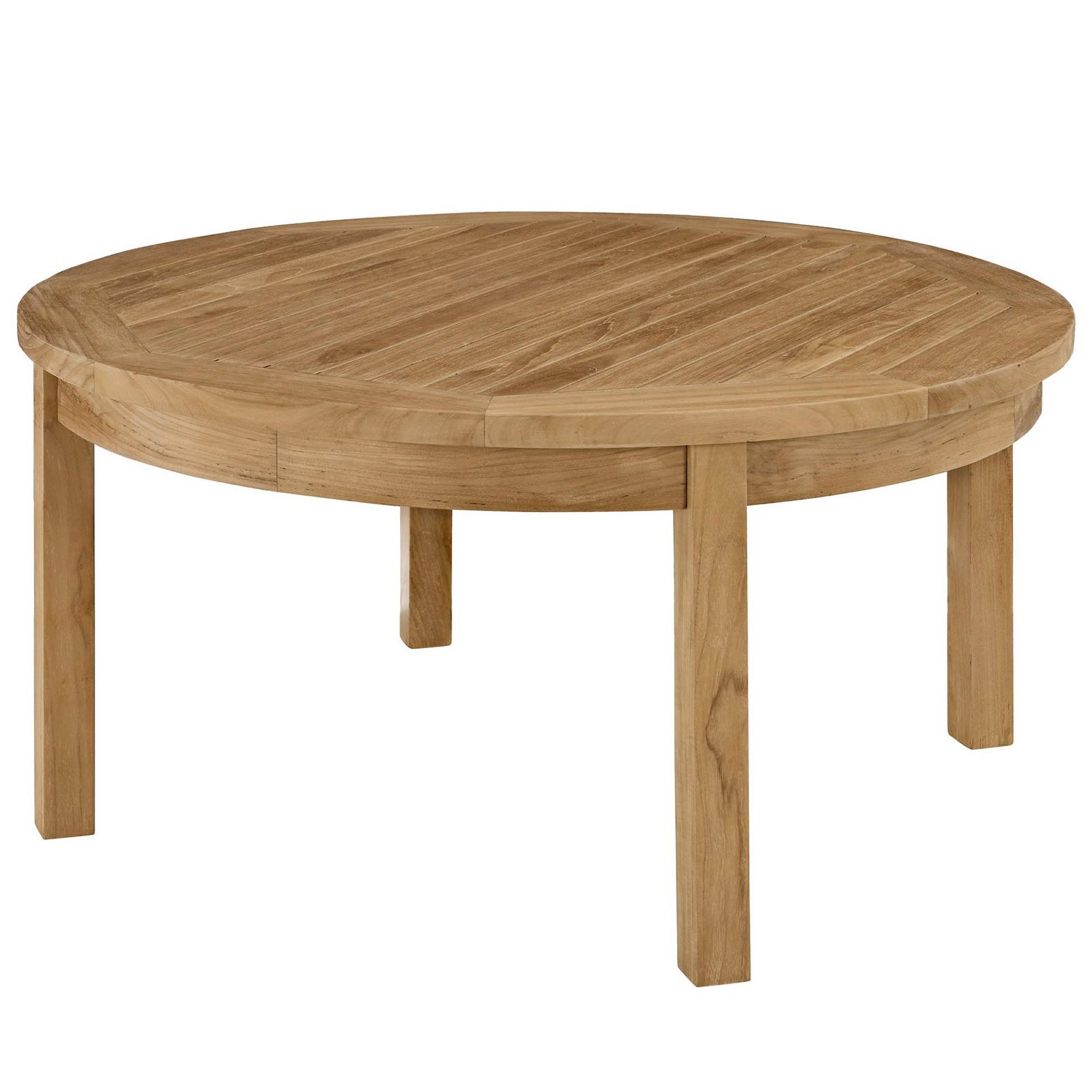 Marina 3 Piece Outdoor Patio Teak Set, Natural White