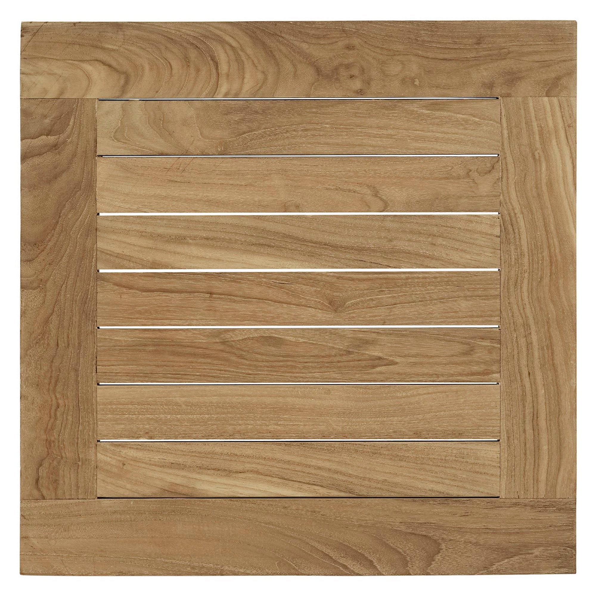 Marina 3 Piece Outdoor Patio Teak Set, Natural White
