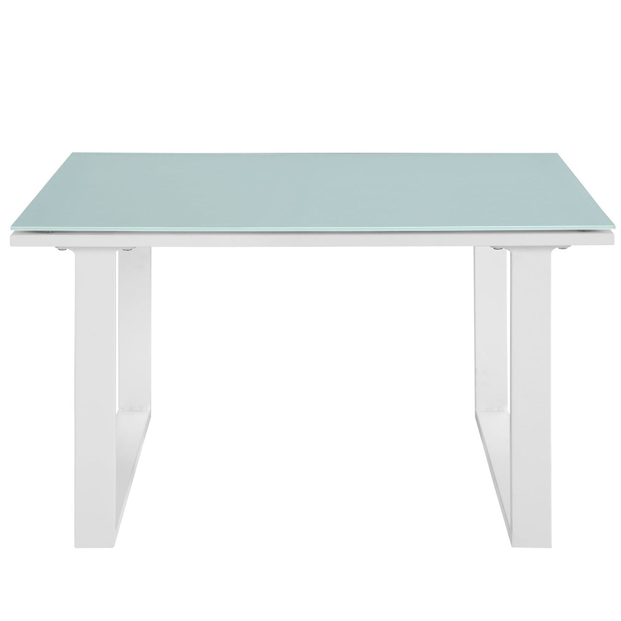 Fortuna Outdoor Patio Side Table, White