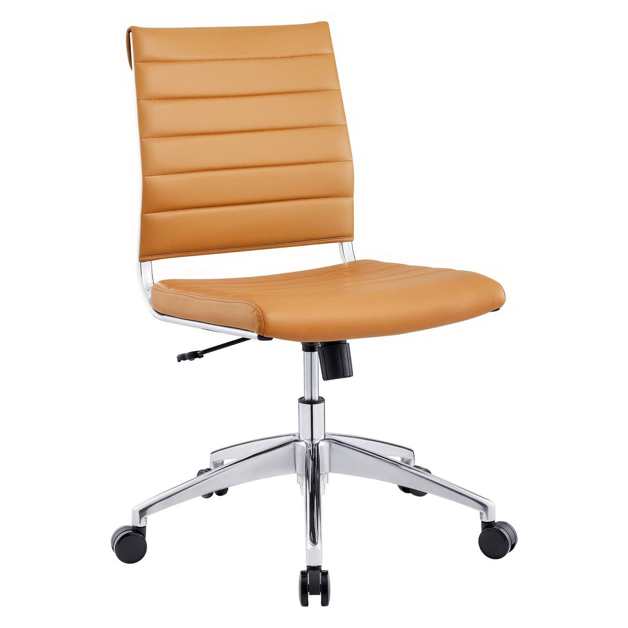 Jive Armless Mid Back Office Chair, Tan