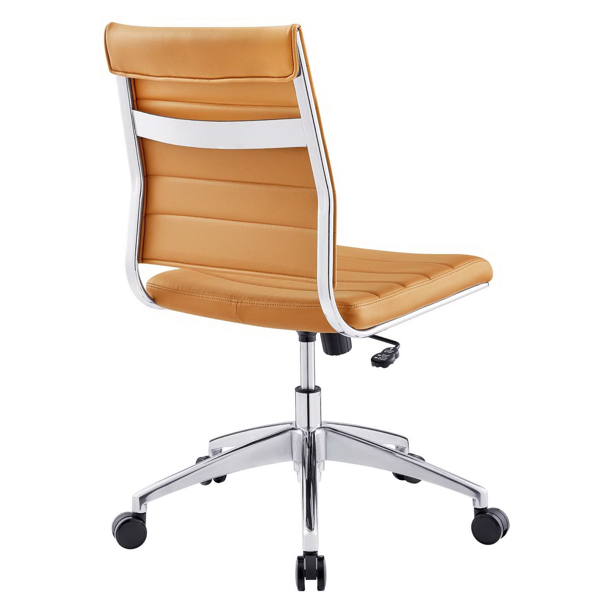 Jive Armless Mid Back Office Chair, Tan