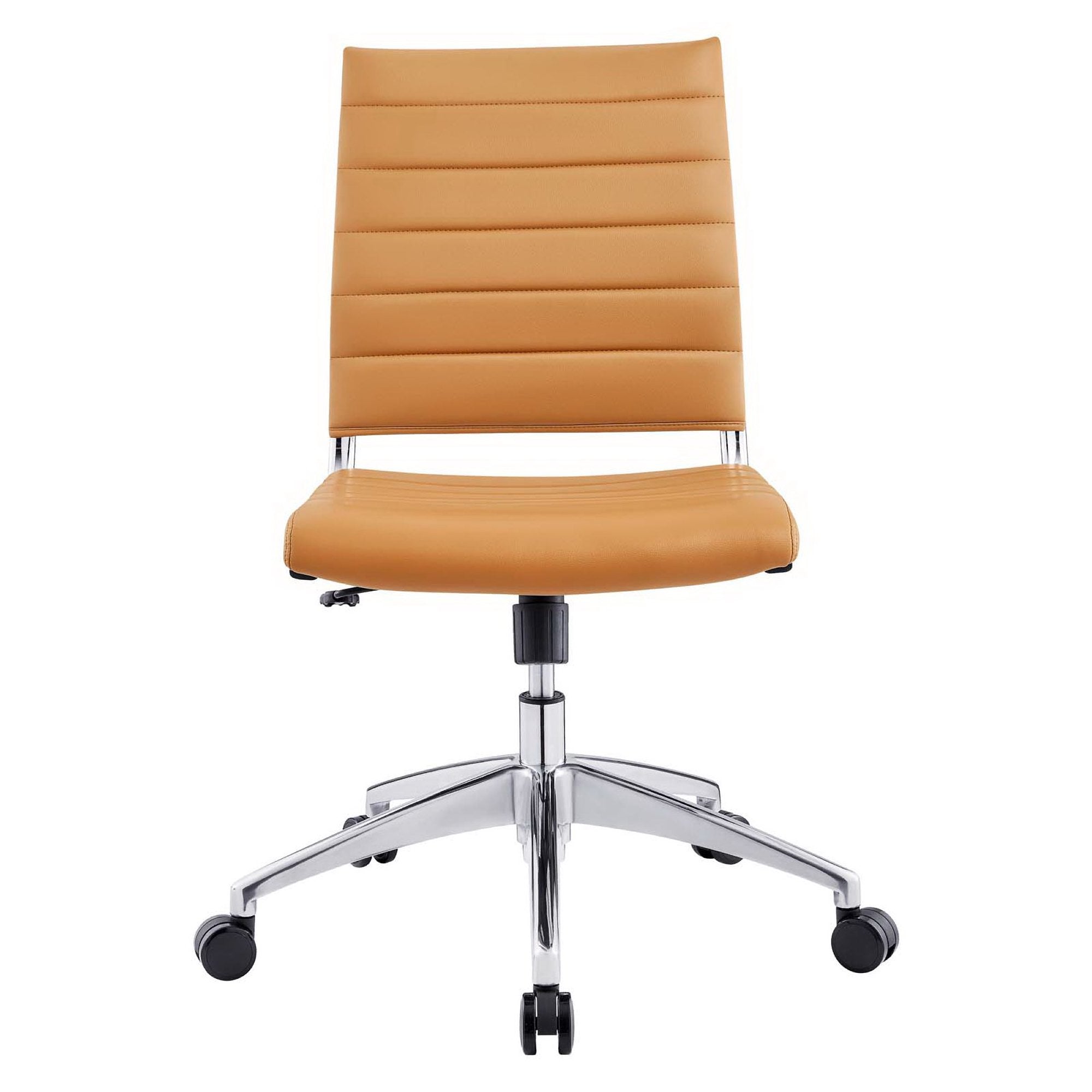 Jive Armless Mid Back Office Chair, Tan