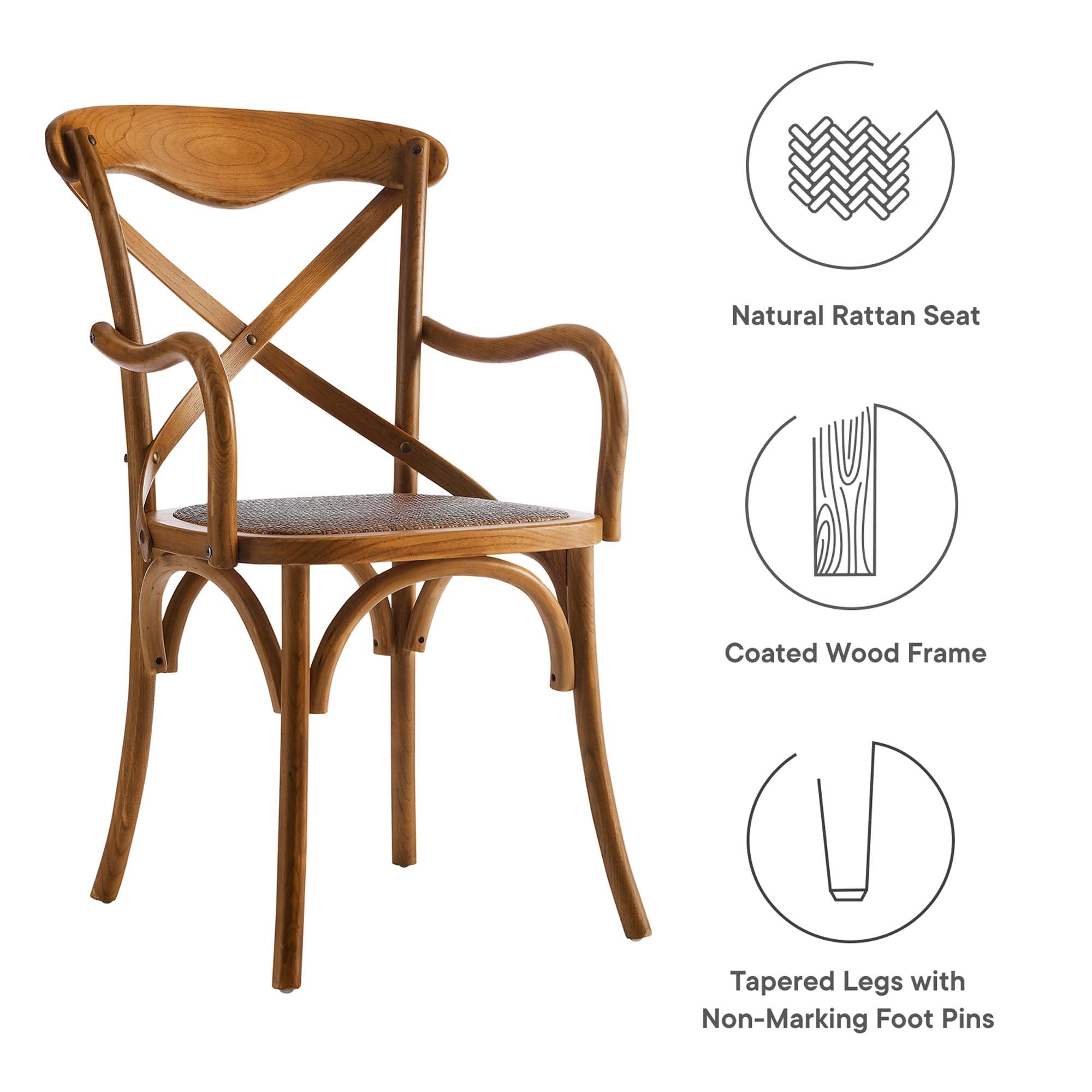 Gear Dining Armchair, Walnut