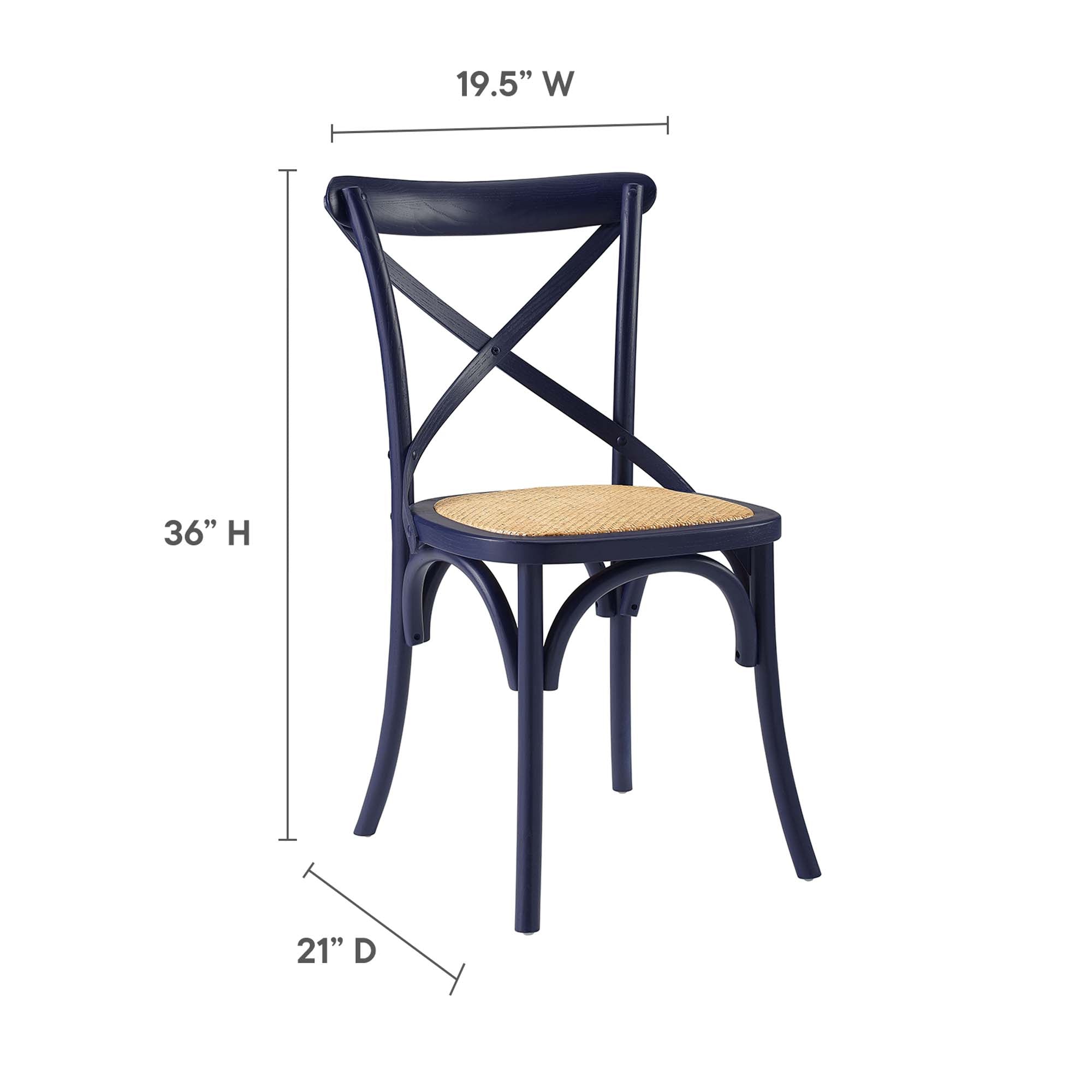 Gear Dining Side Chair, Midnight Blue