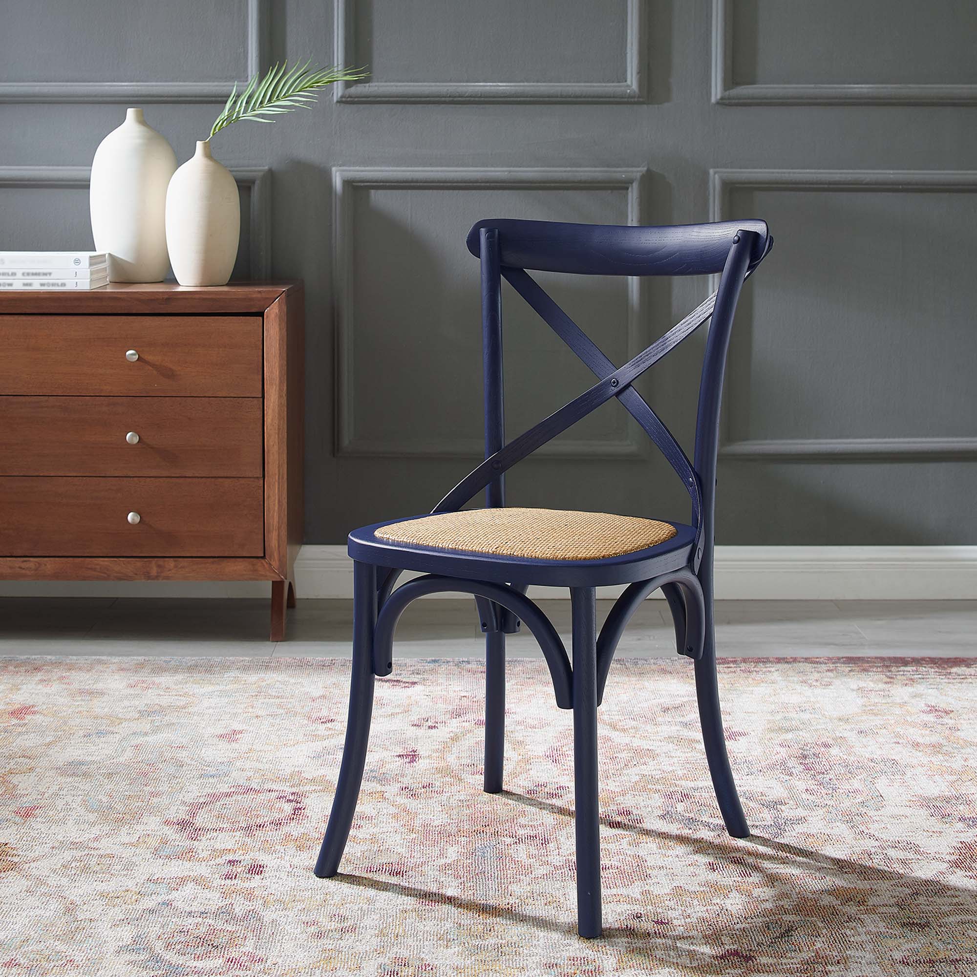 Gear Dining Side Chair, Midnight Blue