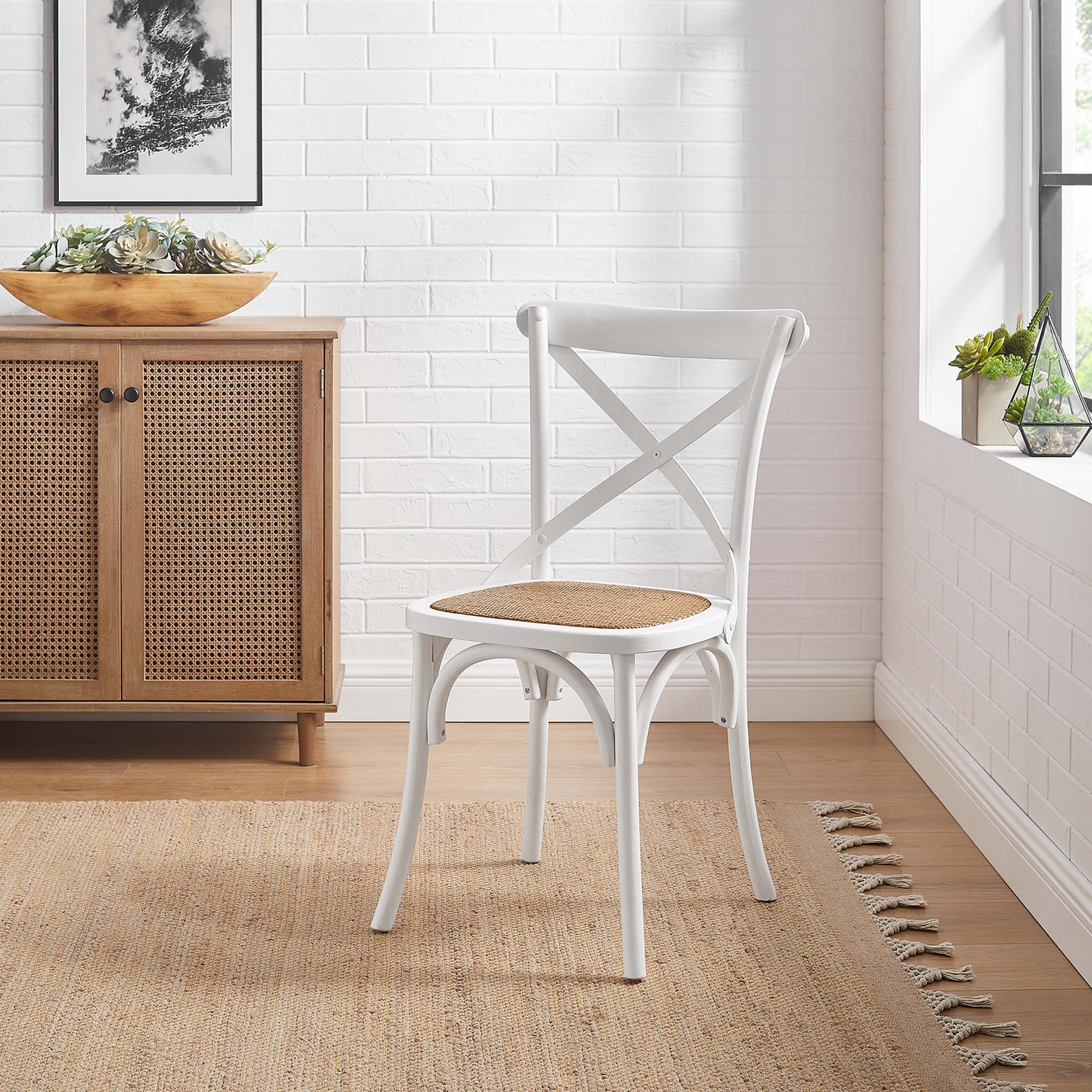 Gear Dining Side Chair, White