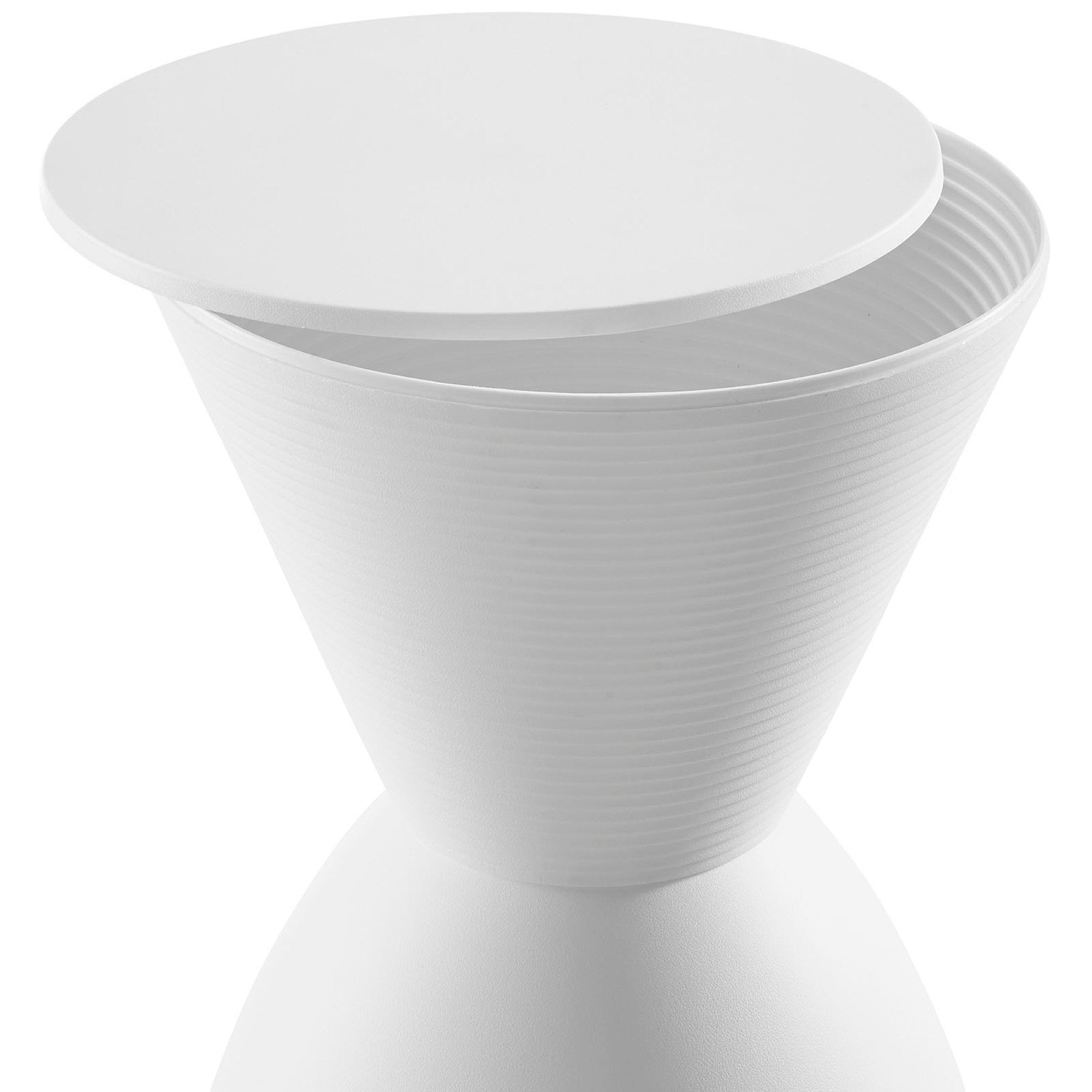 Haste Backless Stool, White