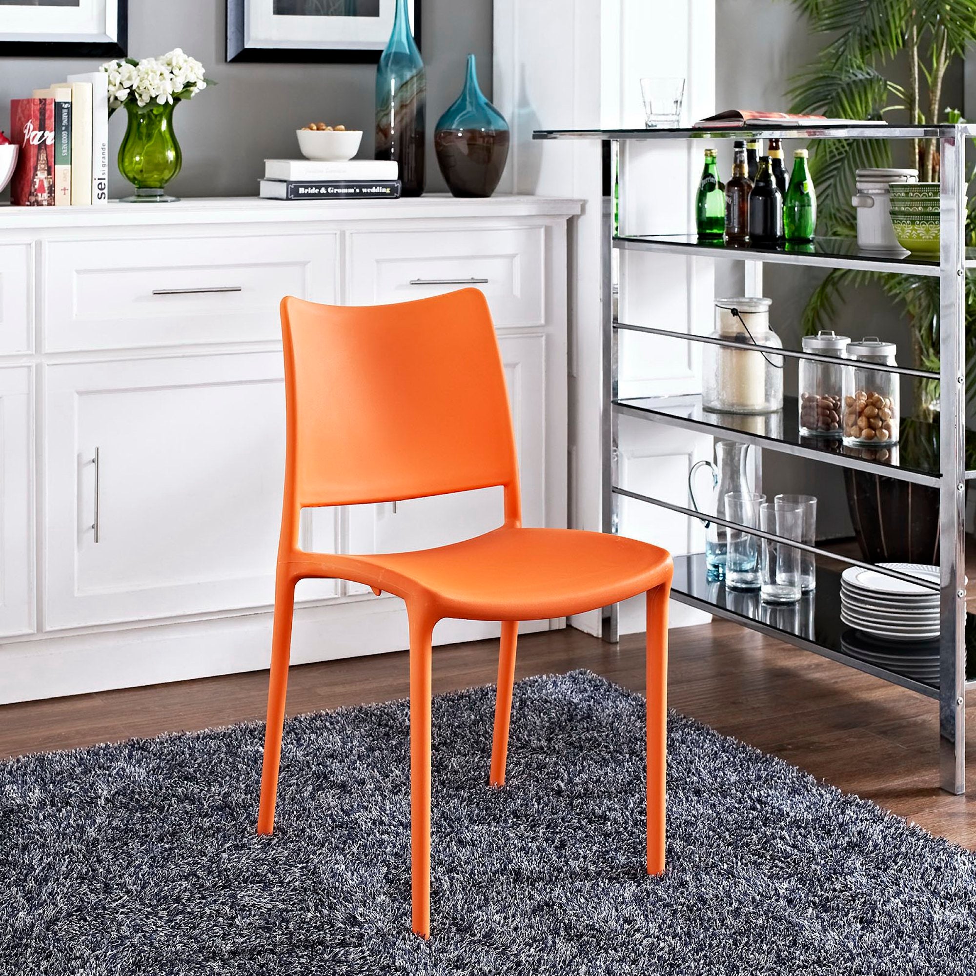 Hipster Dining Side Chair, Orange