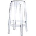 Casper Backless Counter Stool, Clear