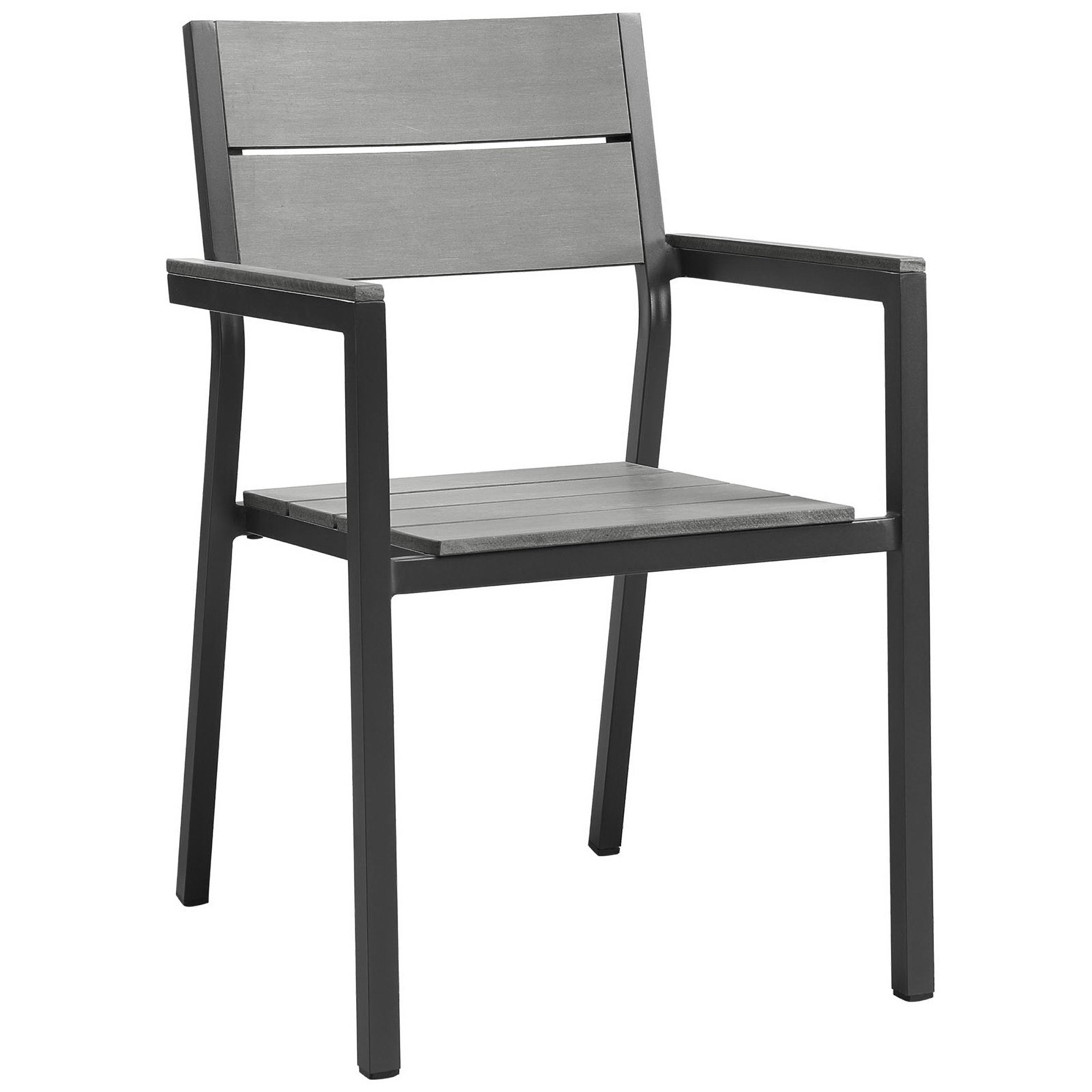 Maine 7 Piece Outdoor Patio Dining Set, Brown Gray