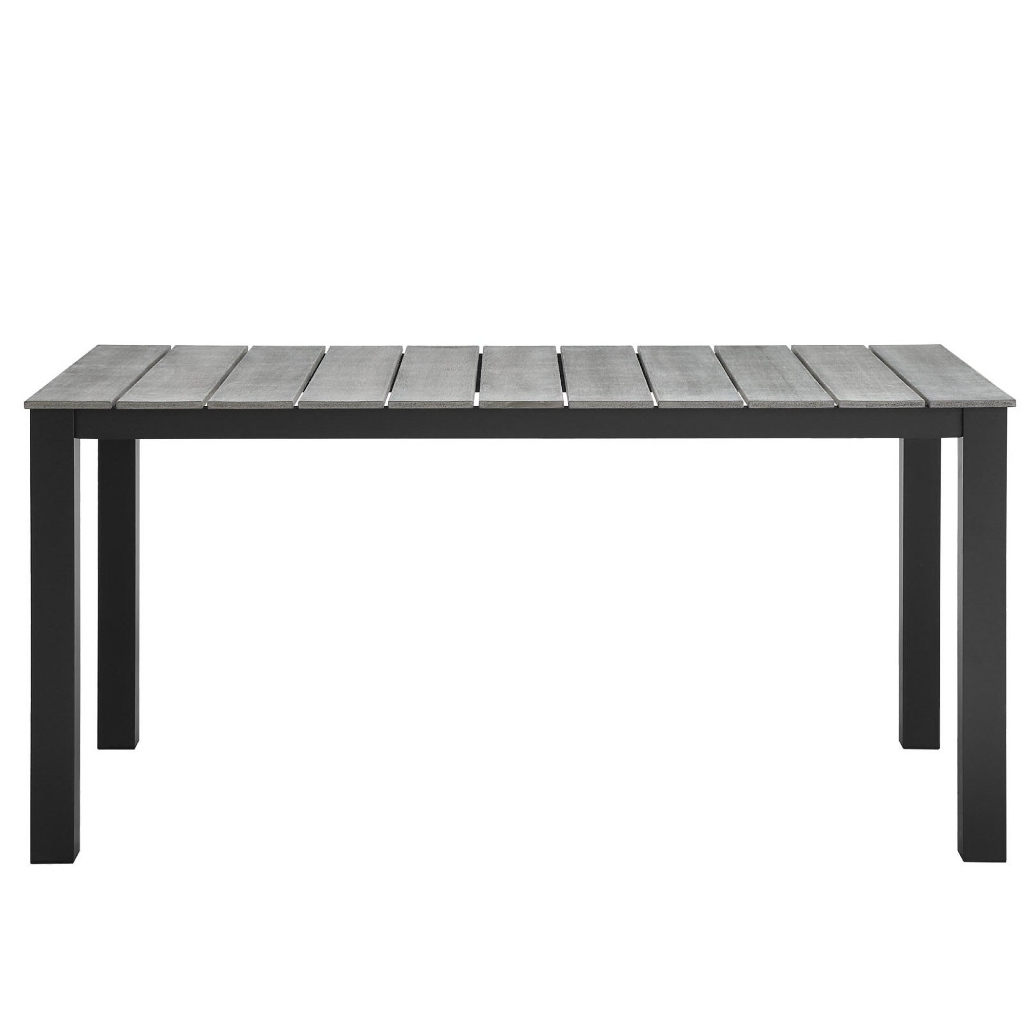 Maine 7 Piece Outdoor Patio Dining Set, Brown Gray