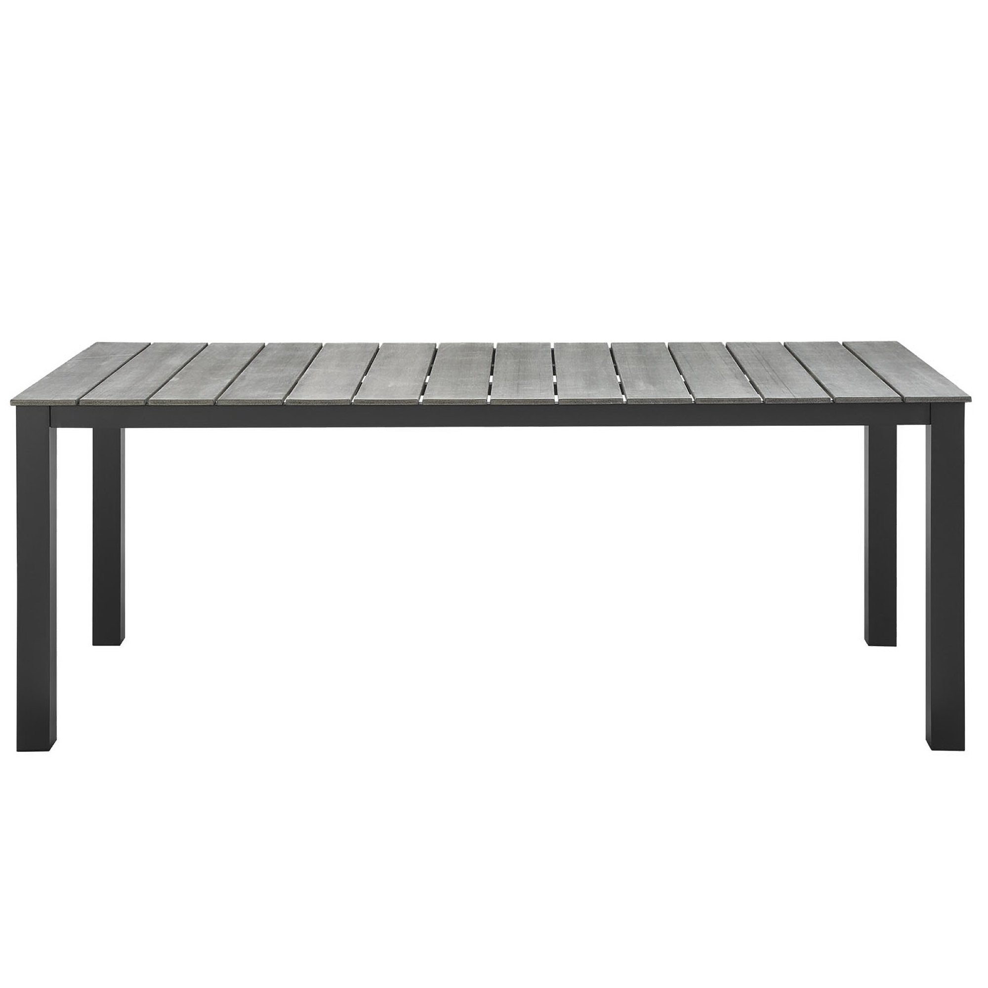 Maine 7 Piece Outdoor Patio Dining Set, Brown Gray