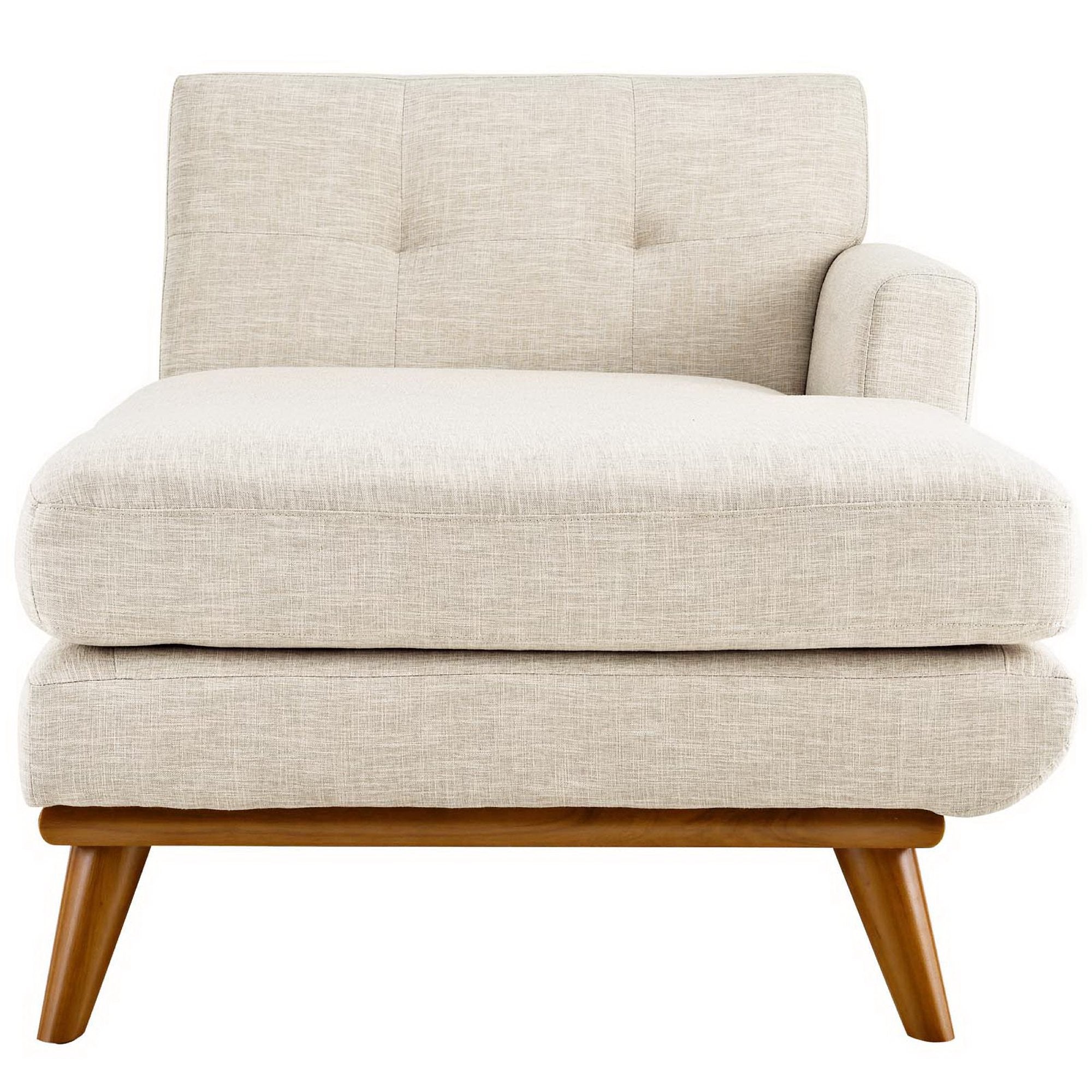 Engage Right-Facing Upholstered Fabric Chaise, Beige