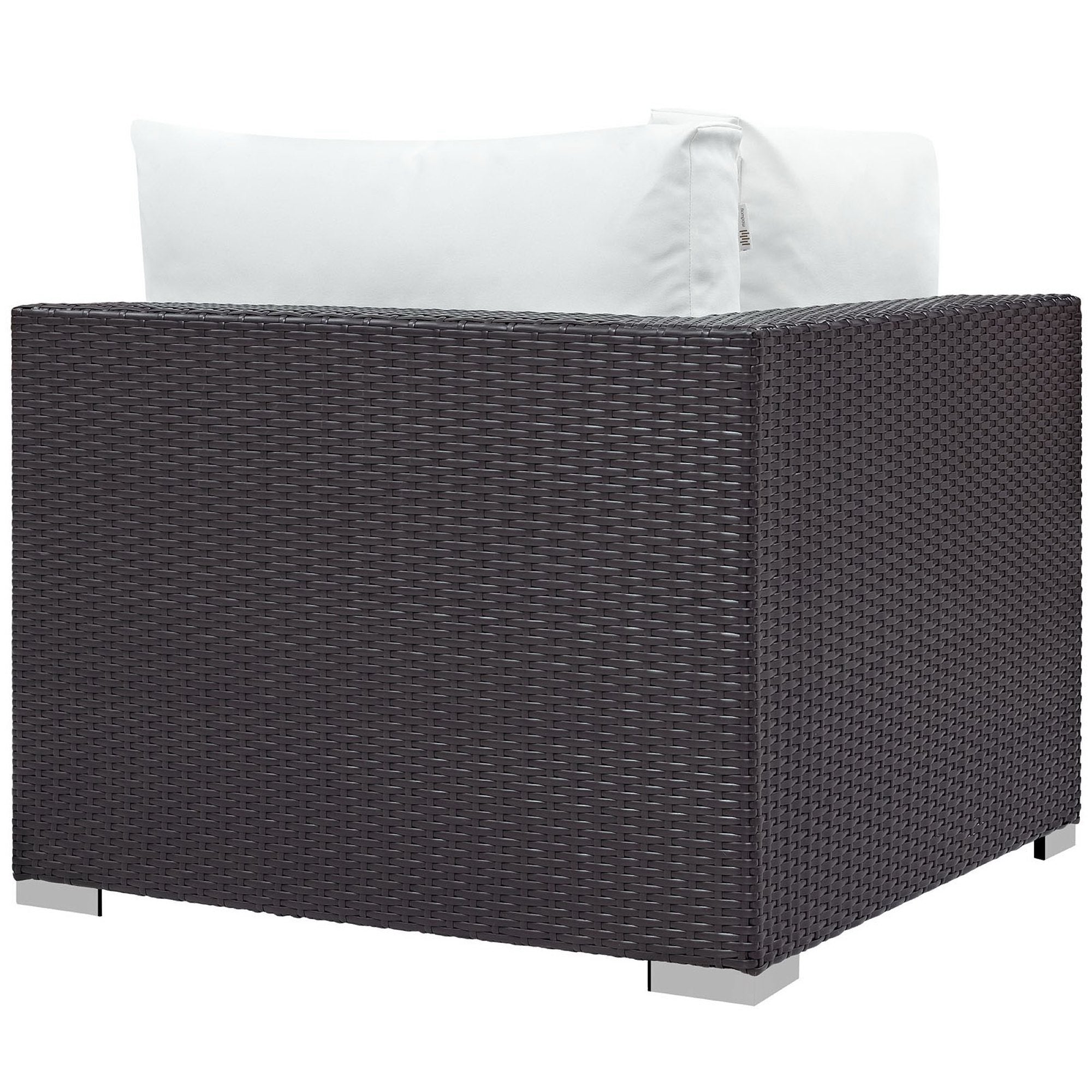 Convene Outdoor Patio Corner, Espresso White