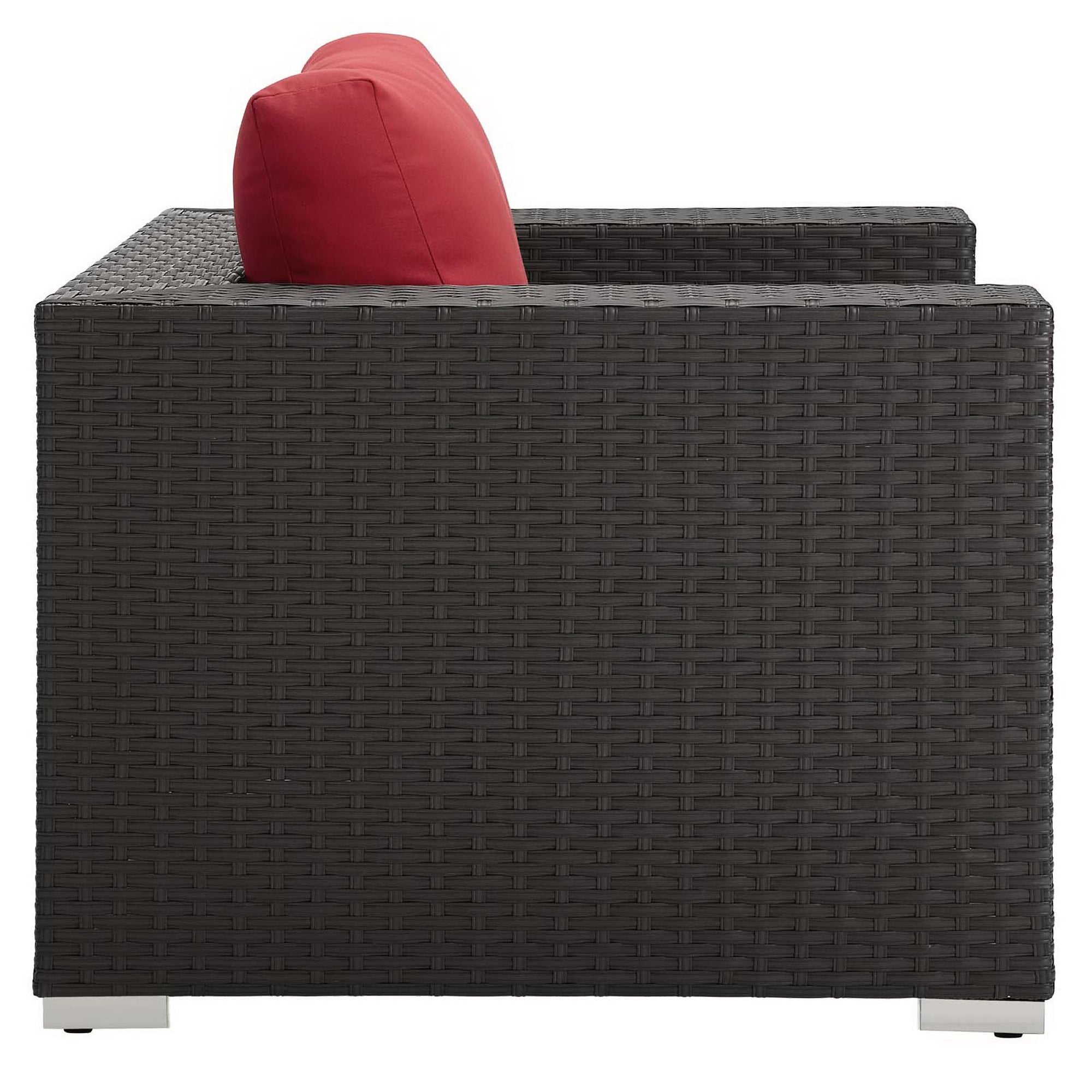 Sojourn Outdoor Patio Sunbrella® Armchair, Canvas Red