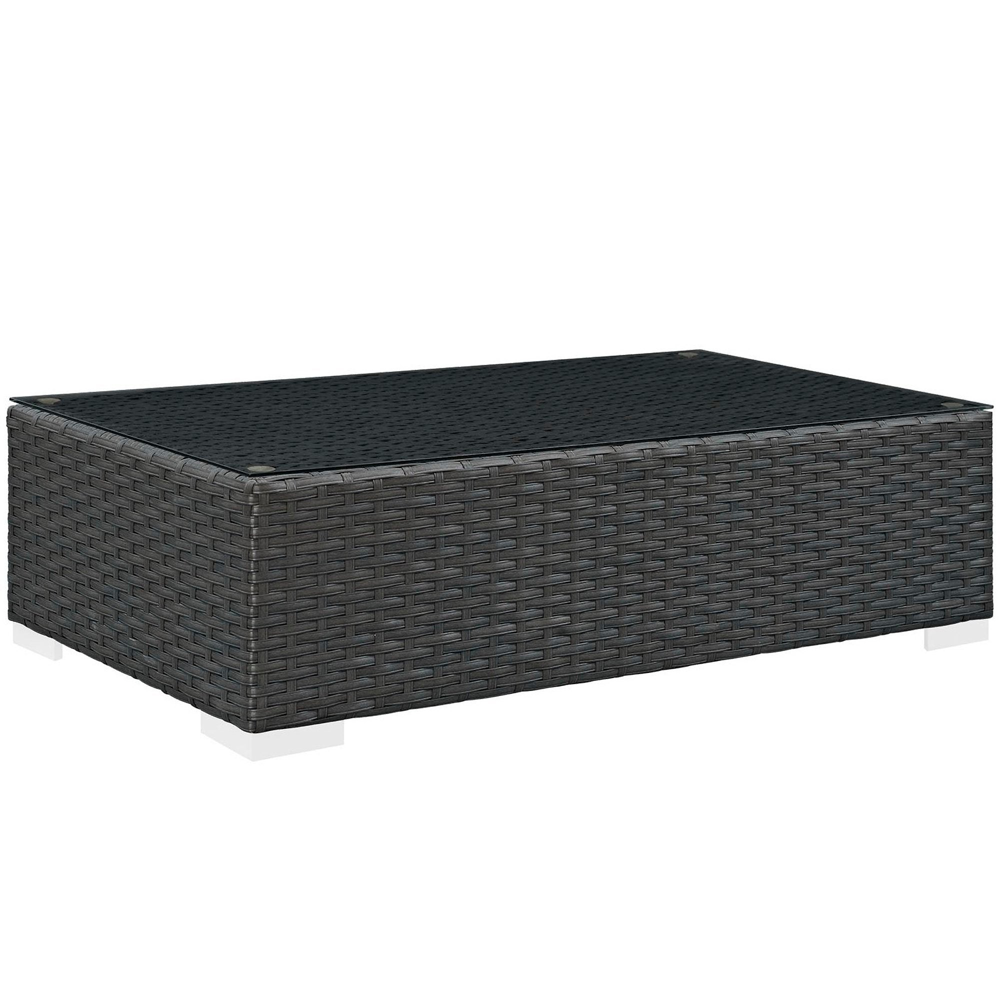 Sojourn Outdoor Patio Coffee Table, Chocolate