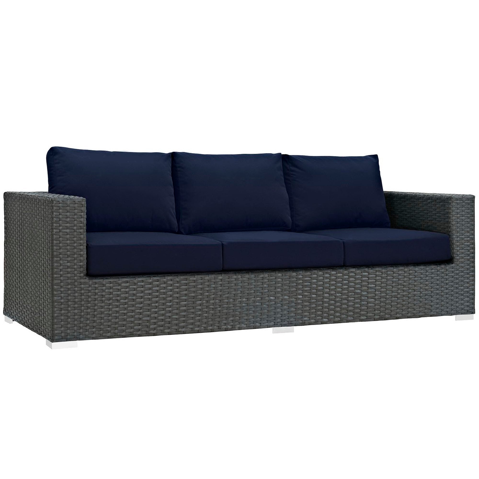 Sojourn Outdoor Patio Sunbrella® Sofa, Canvas Navy