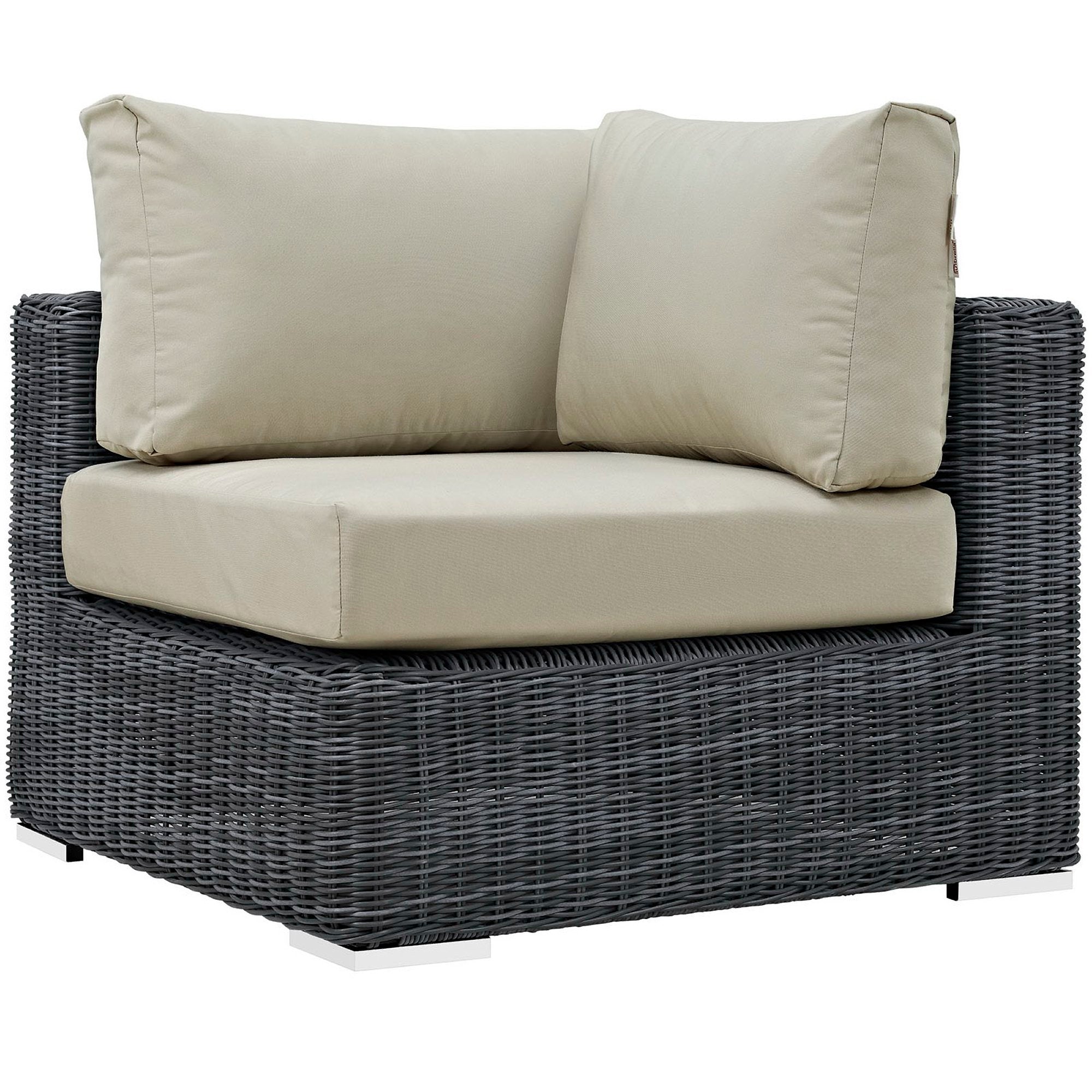Summon Outdoor Patio Sunbrella® Corner, Canvas Antique Beige