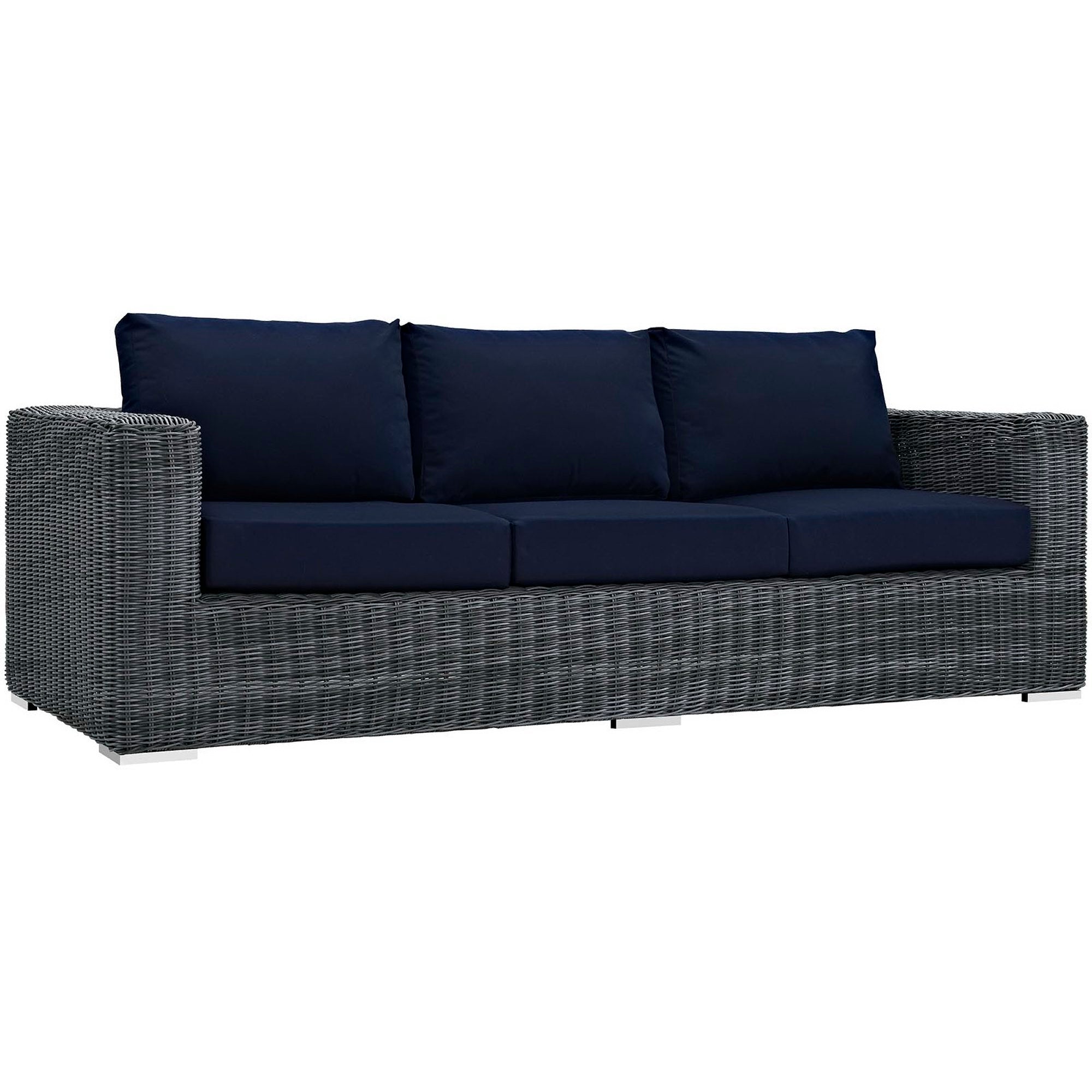 Summon Outdoor Patio Sunbrella® Sofa, Canvas Navy
