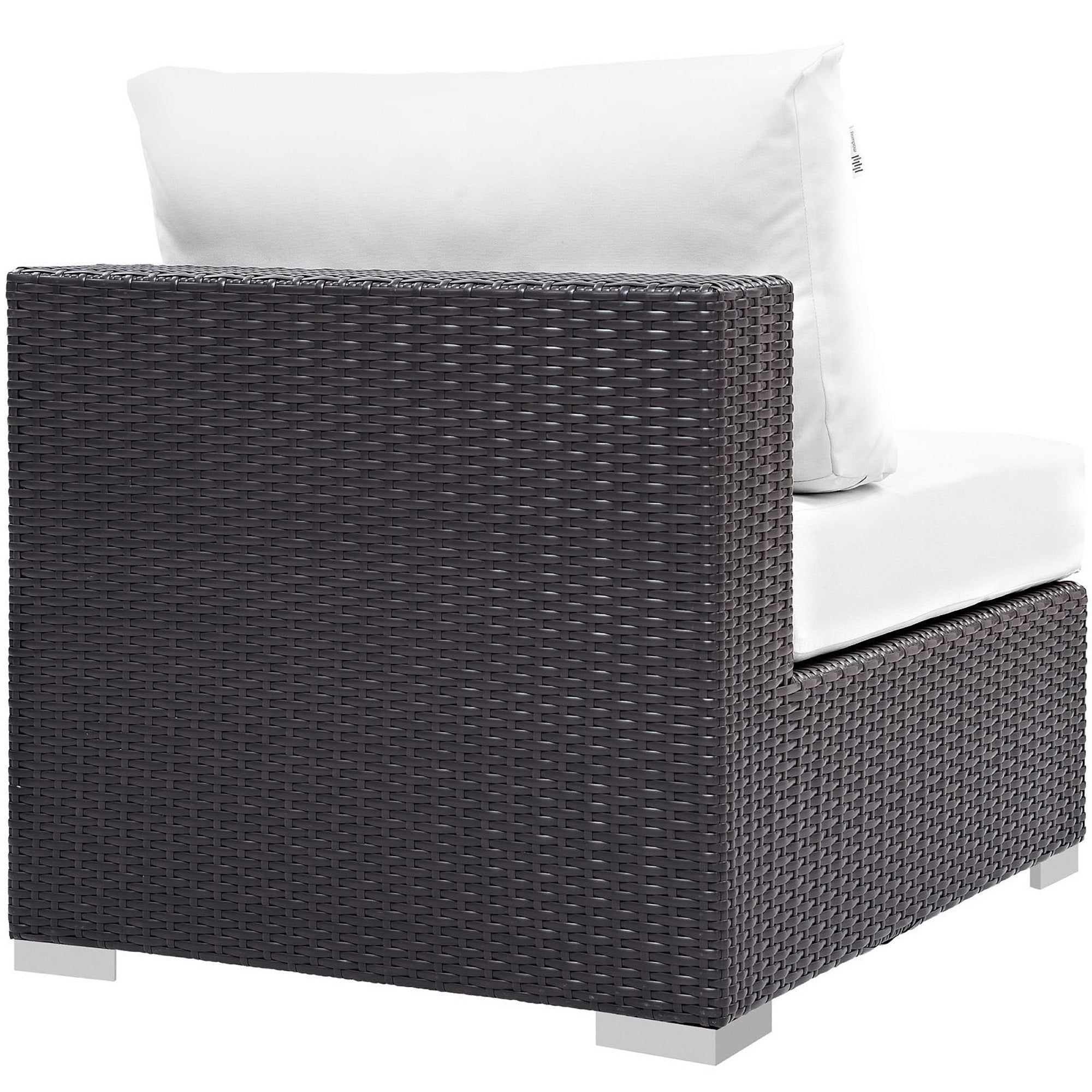 Convene Outdoor Patio Armless, Espresso White