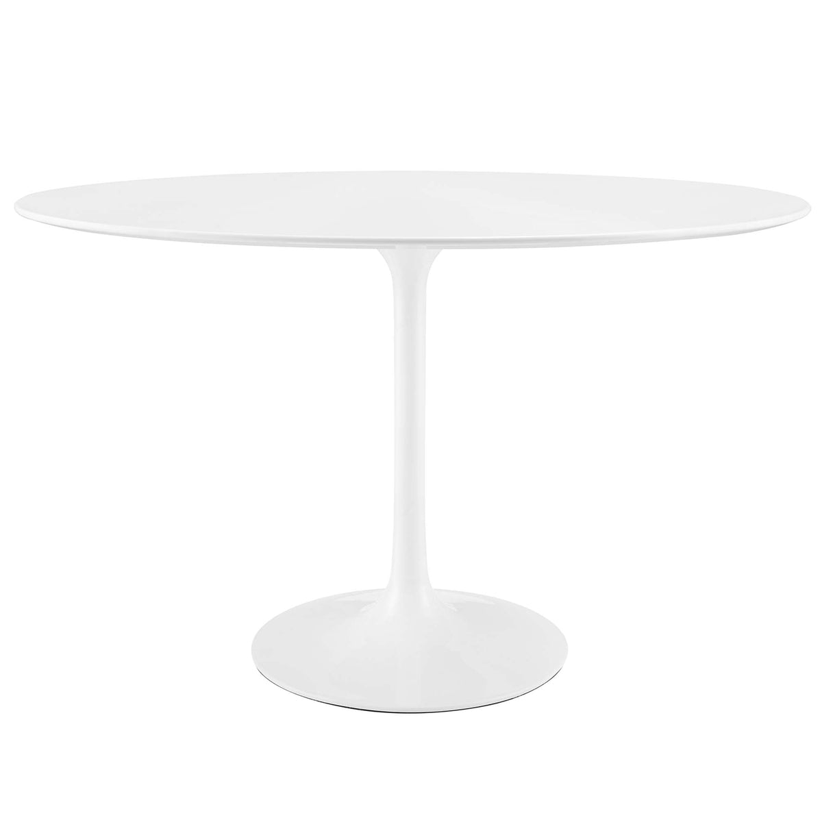 Lippa 48" Oval Wood Dining Table, White