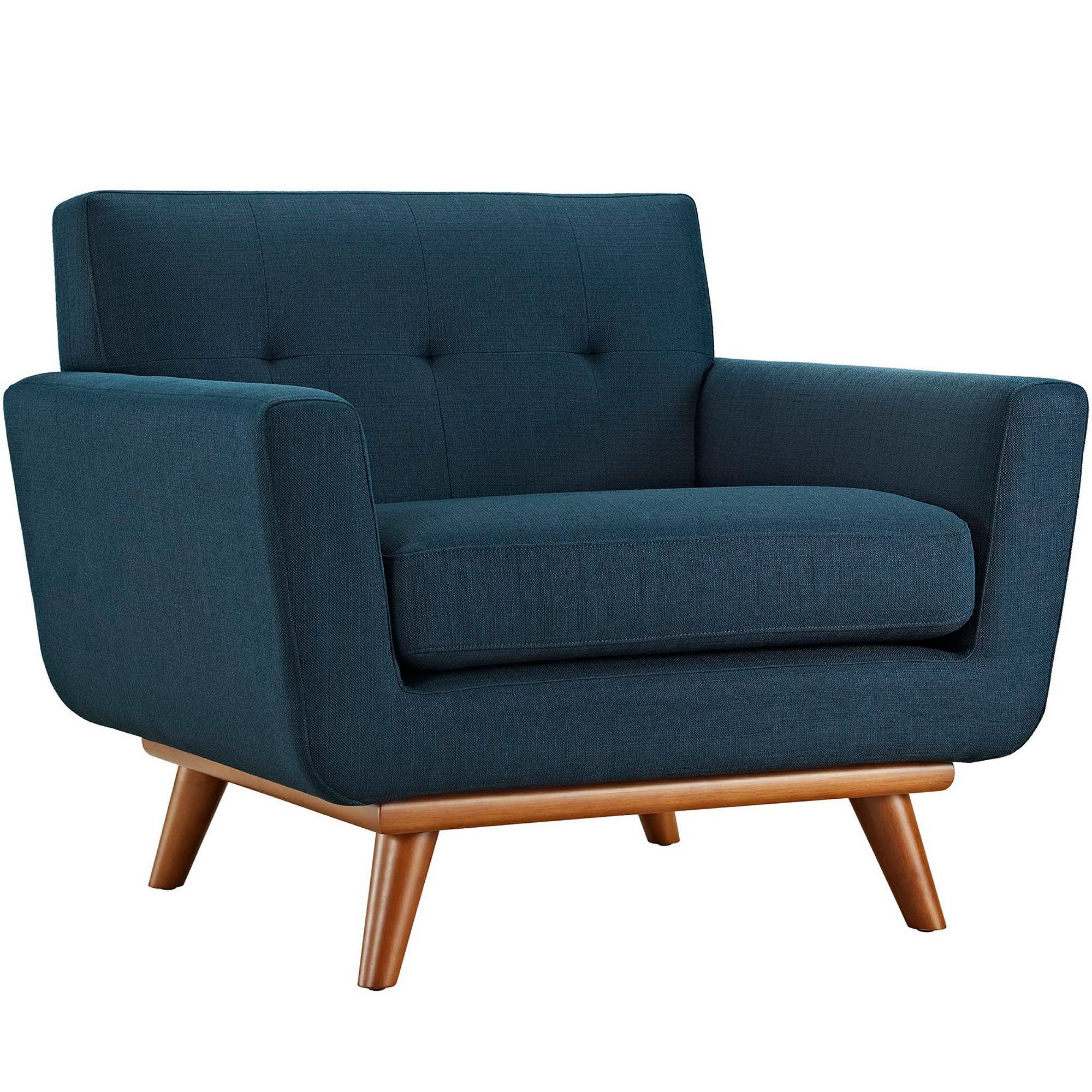 Engage 2 Piece Armchair and Ottoman, Azure