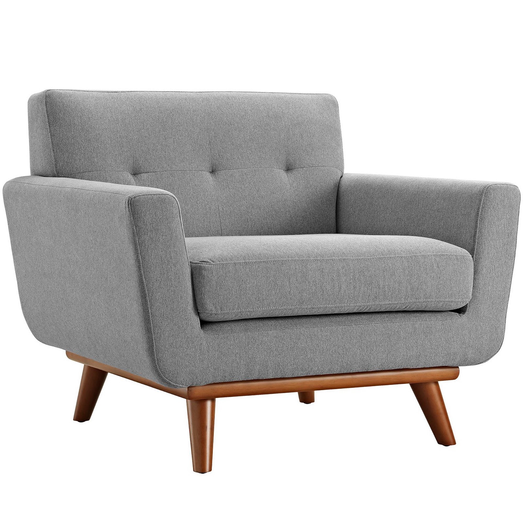 Engage 2 Piece Armchair and Ottoman, Expectation Gray