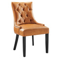 Regent Tufted Vegan Leather Dining Chair, Tan