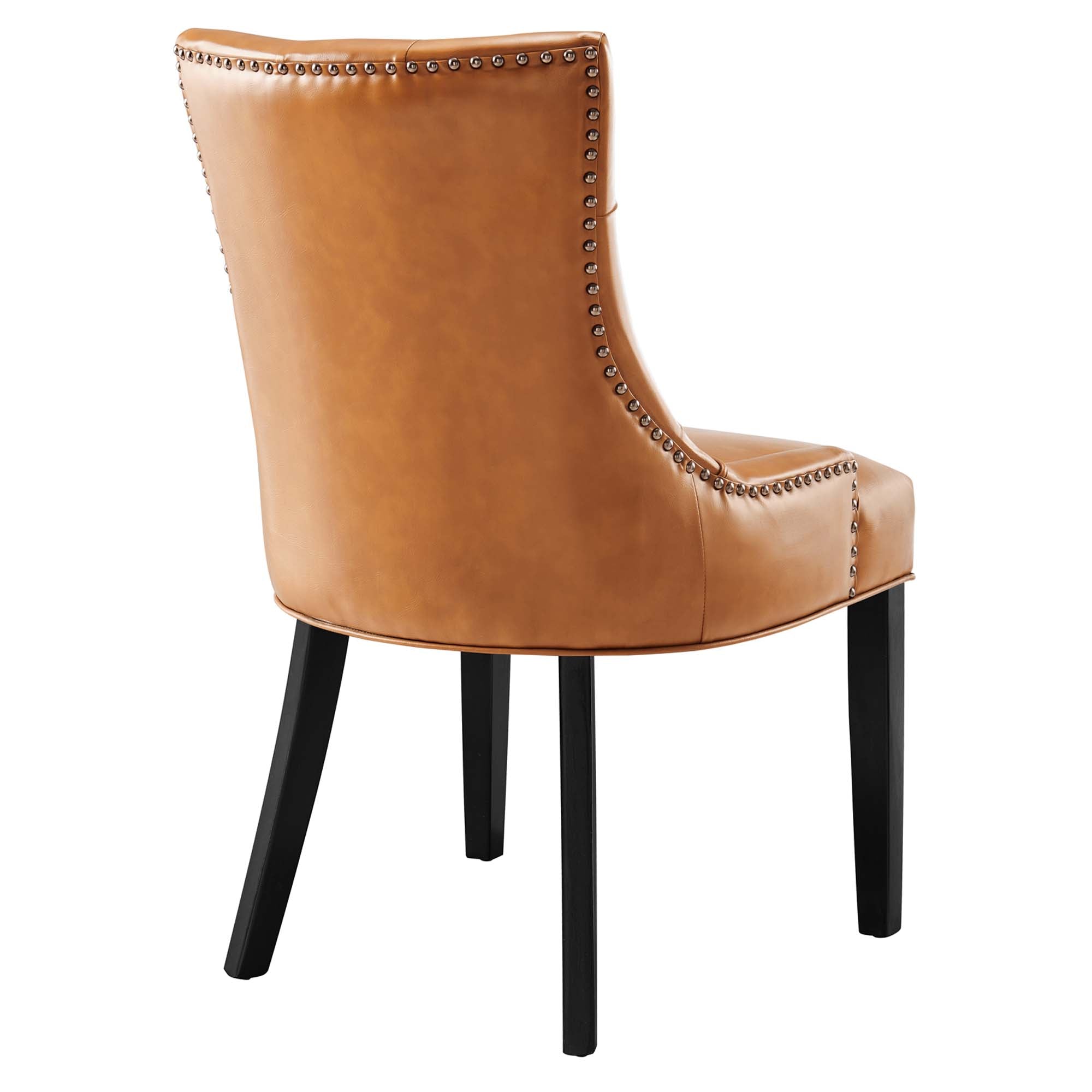 Regent Tufted Vegan Leather Dining Chair, Tan