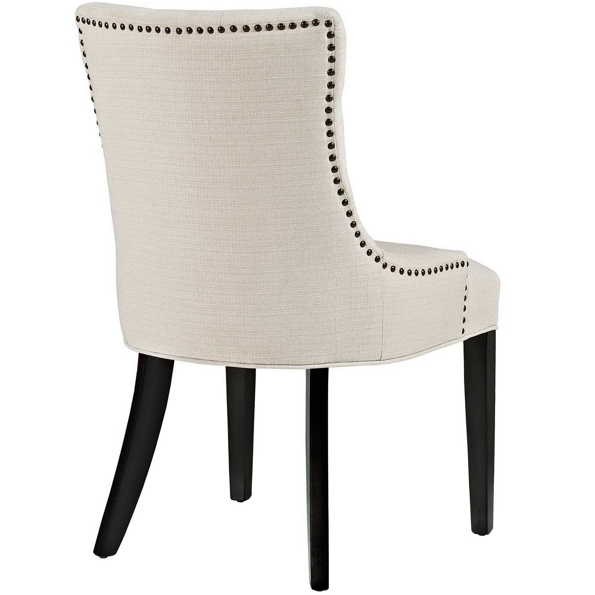 Regent Tufted Fabric Dining Chair, Beige
