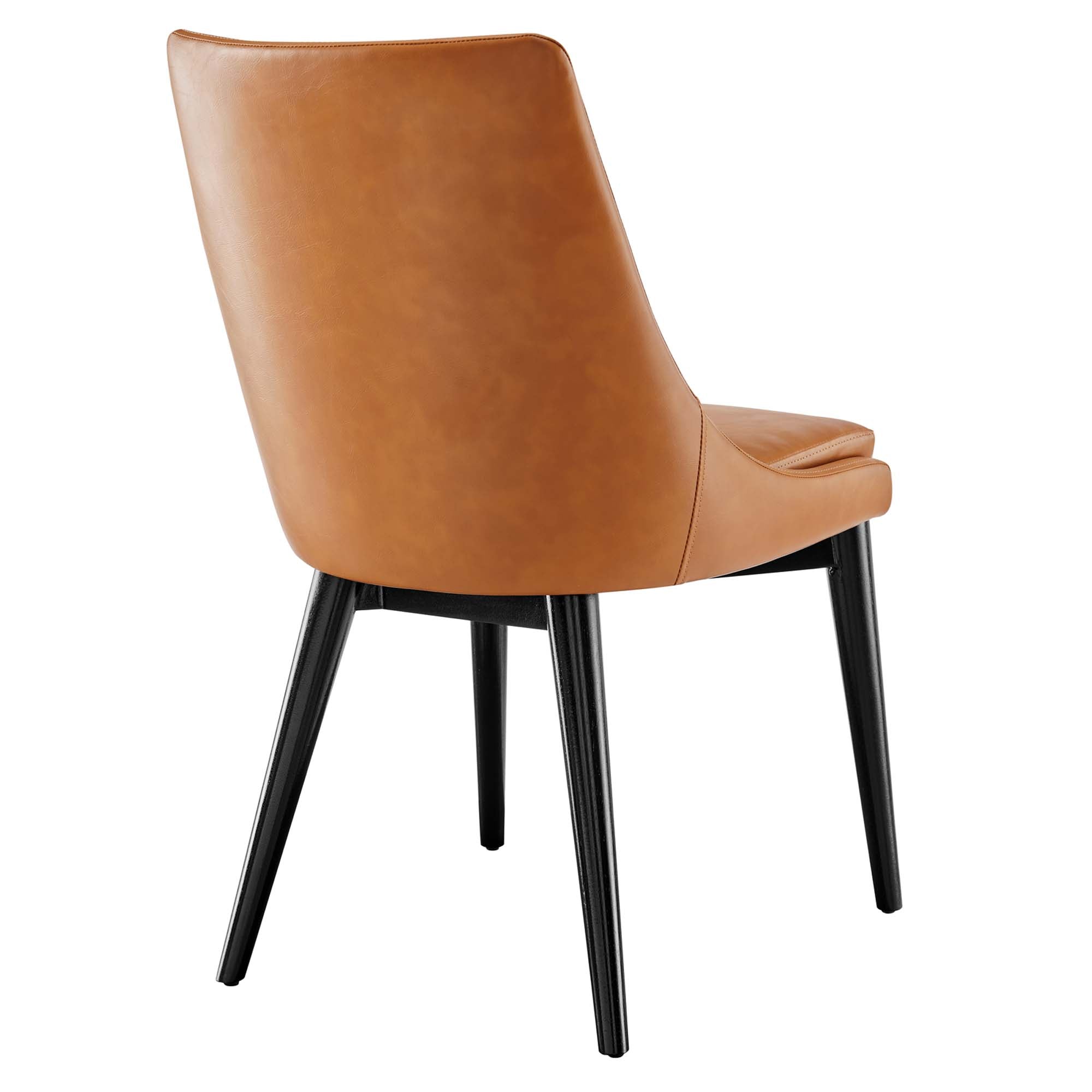 Viscount Vegan Leather Dining Chair, Tan