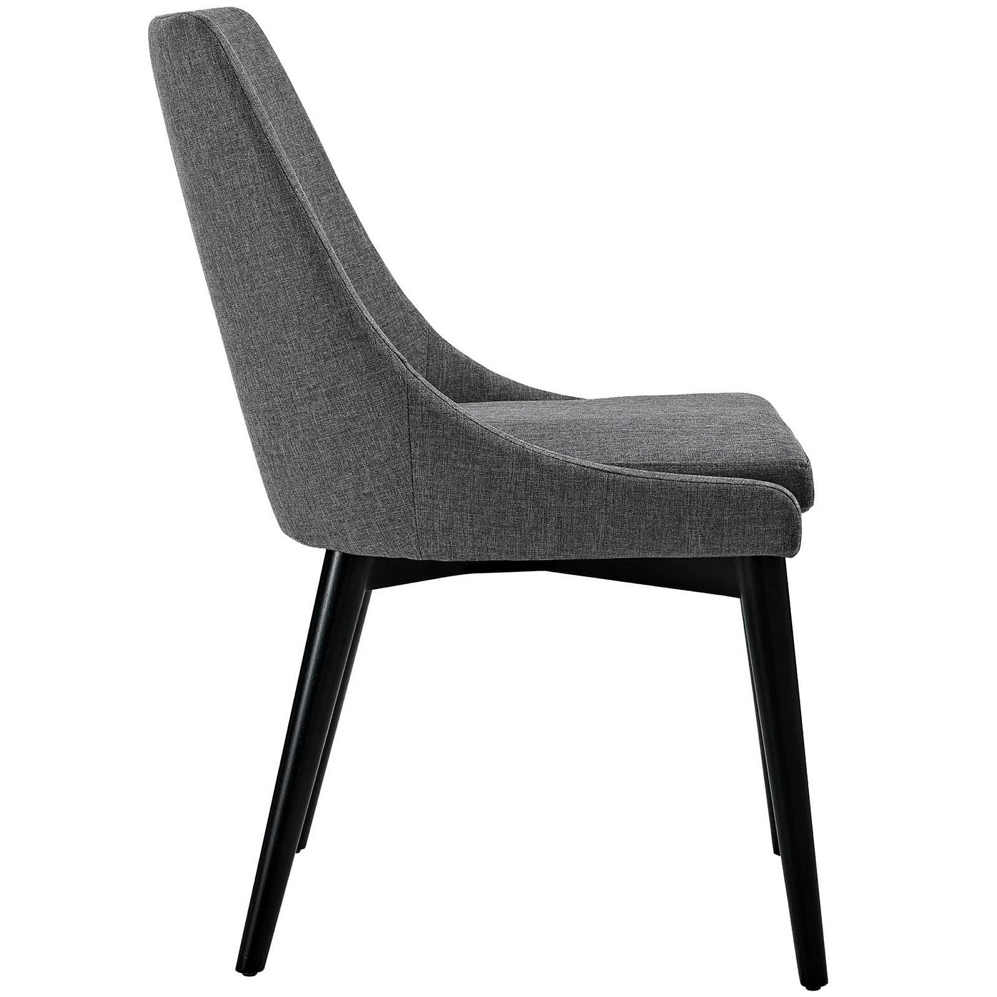 Viscount Fabric Dining Chair, Gray