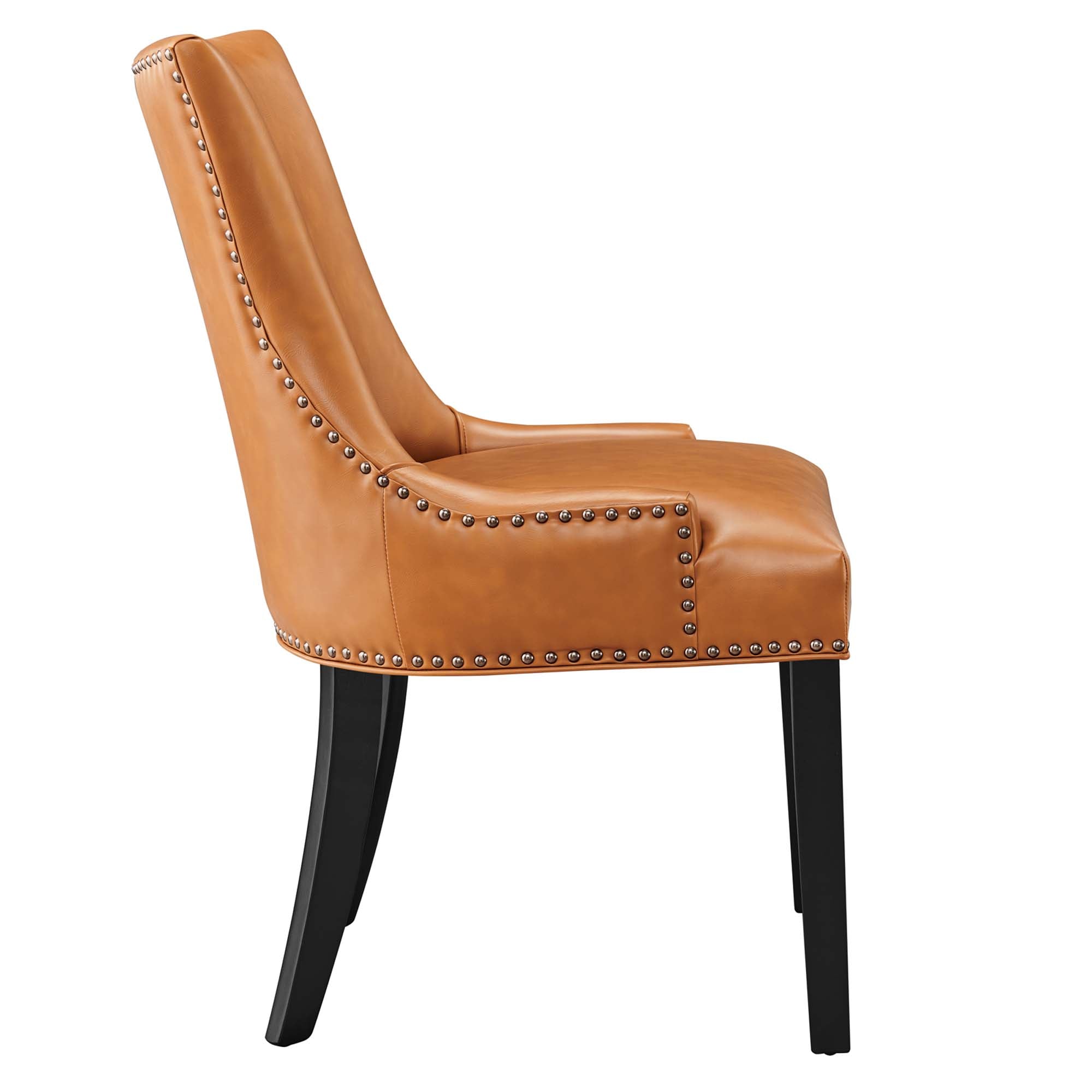 Marquis Vegan Leather Dining Chair, Tan