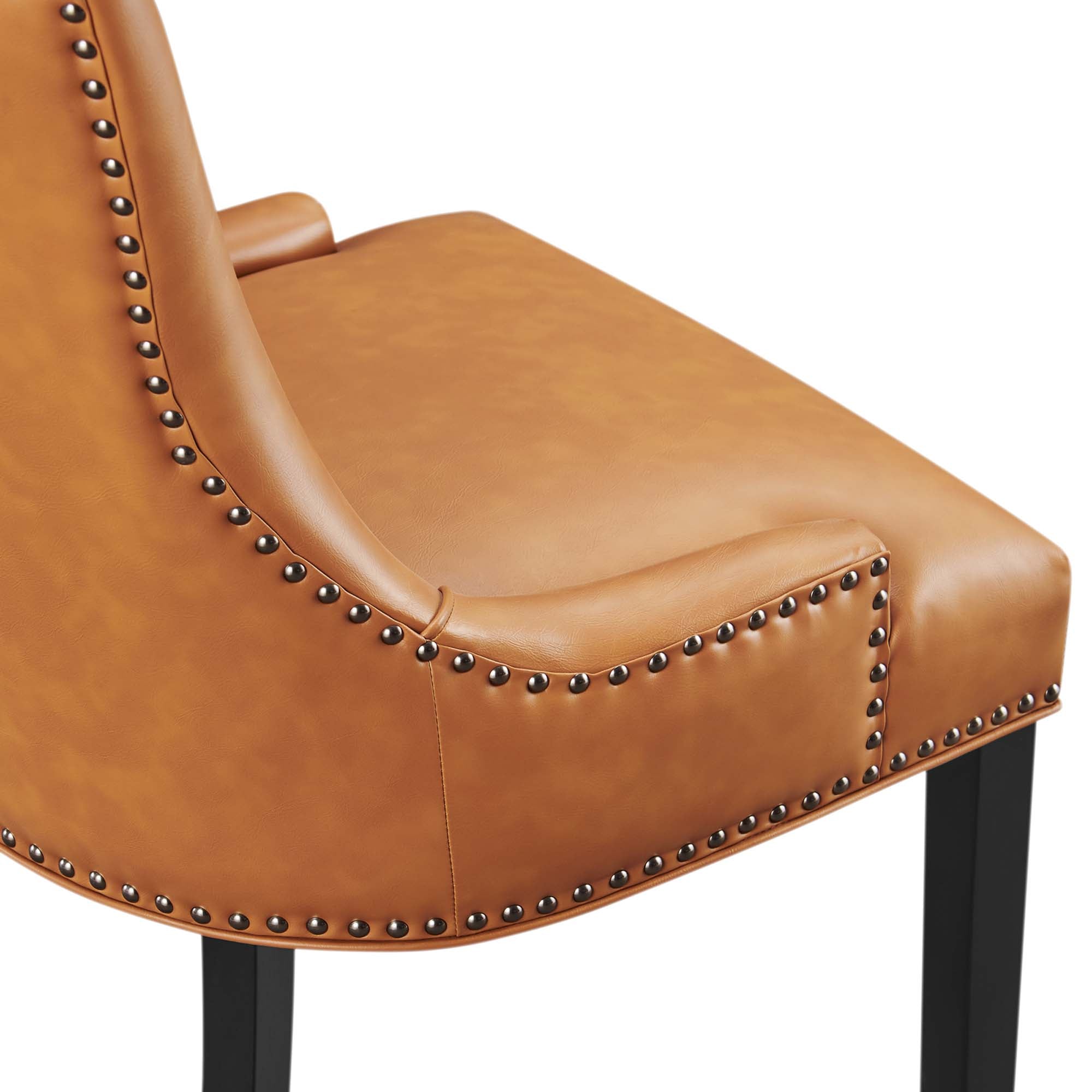 Marquis Vegan Leather Dining Chair, Tan