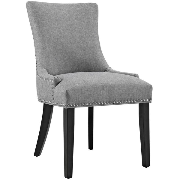 Marquis Fabric Dining Chair, Light Gray