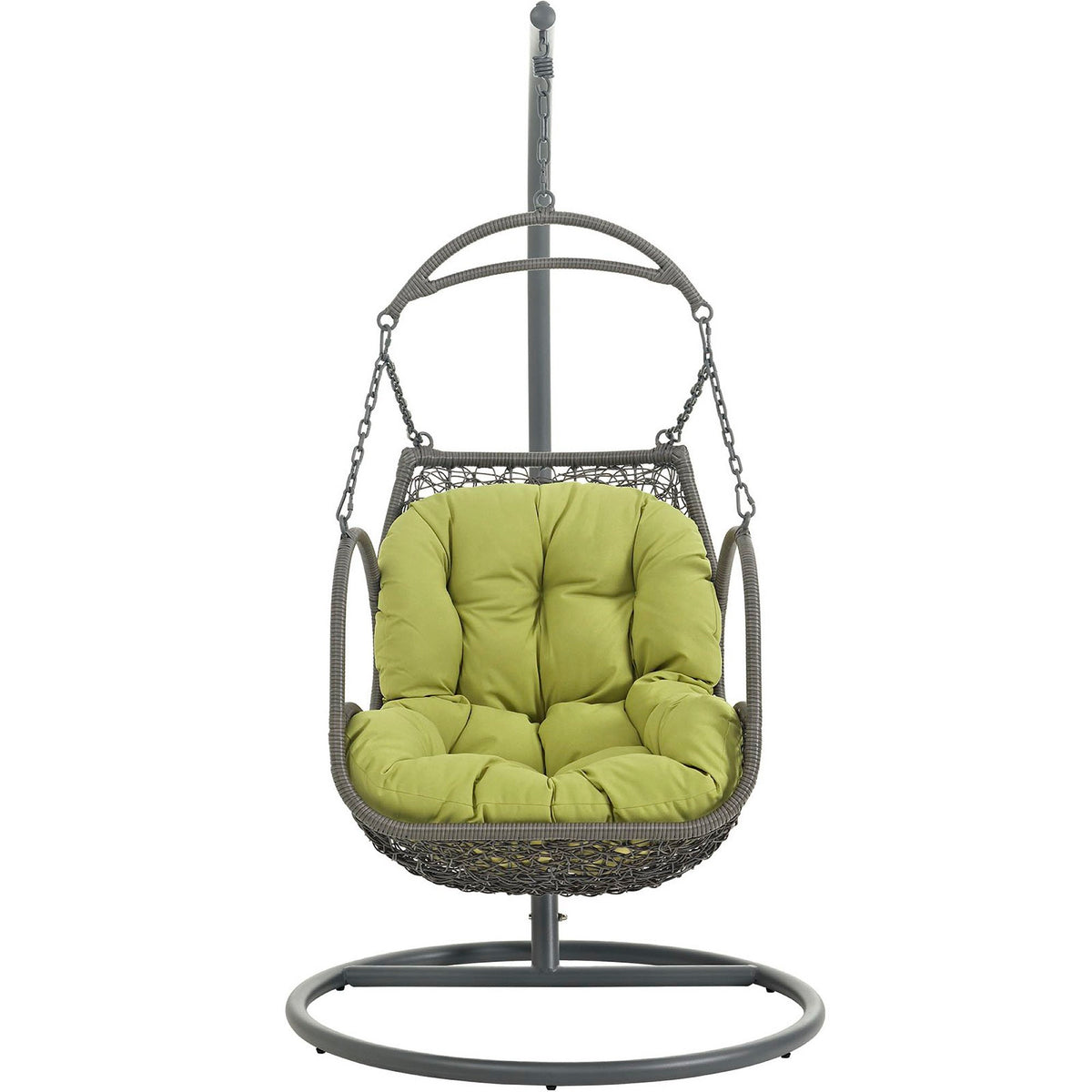 Arbor Outdoor Patio Wood Swing Chair, Peridot