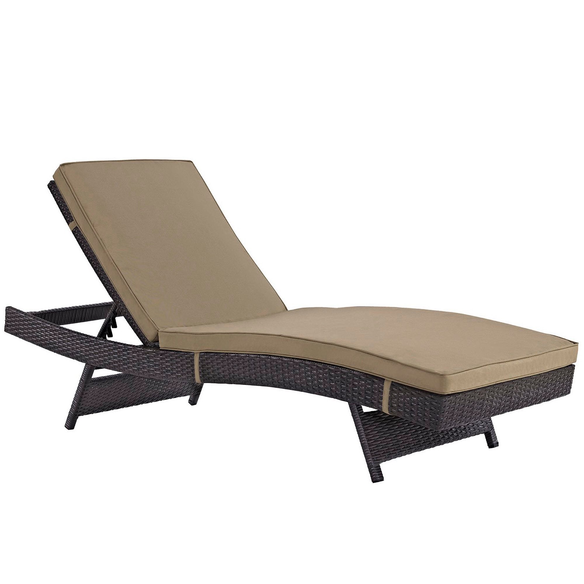 Convene Outdoor Patio Chaise Set of 6, Espresso Mocha