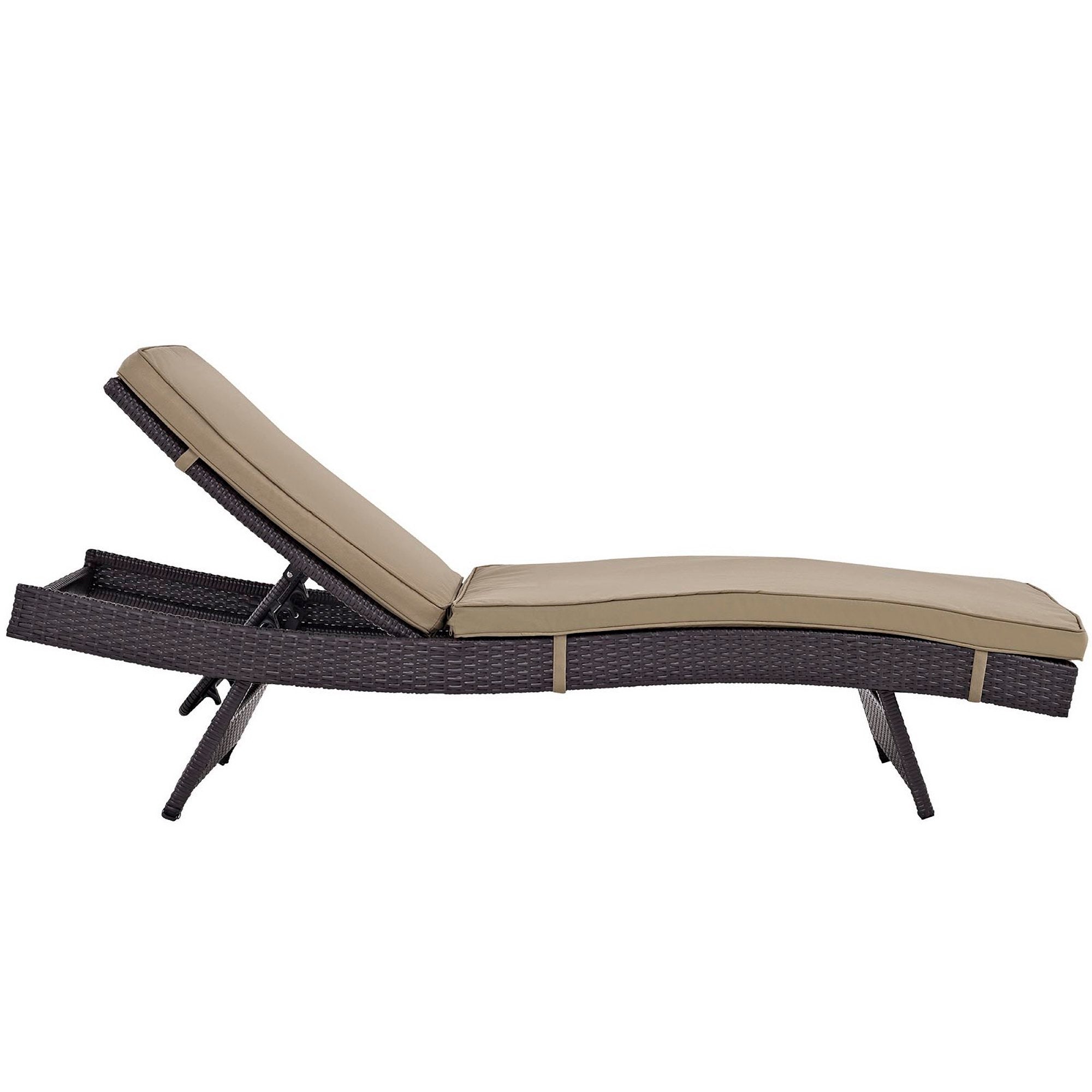 Convene Outdoor Patio Chaise Set of 6, Espresso Mocha