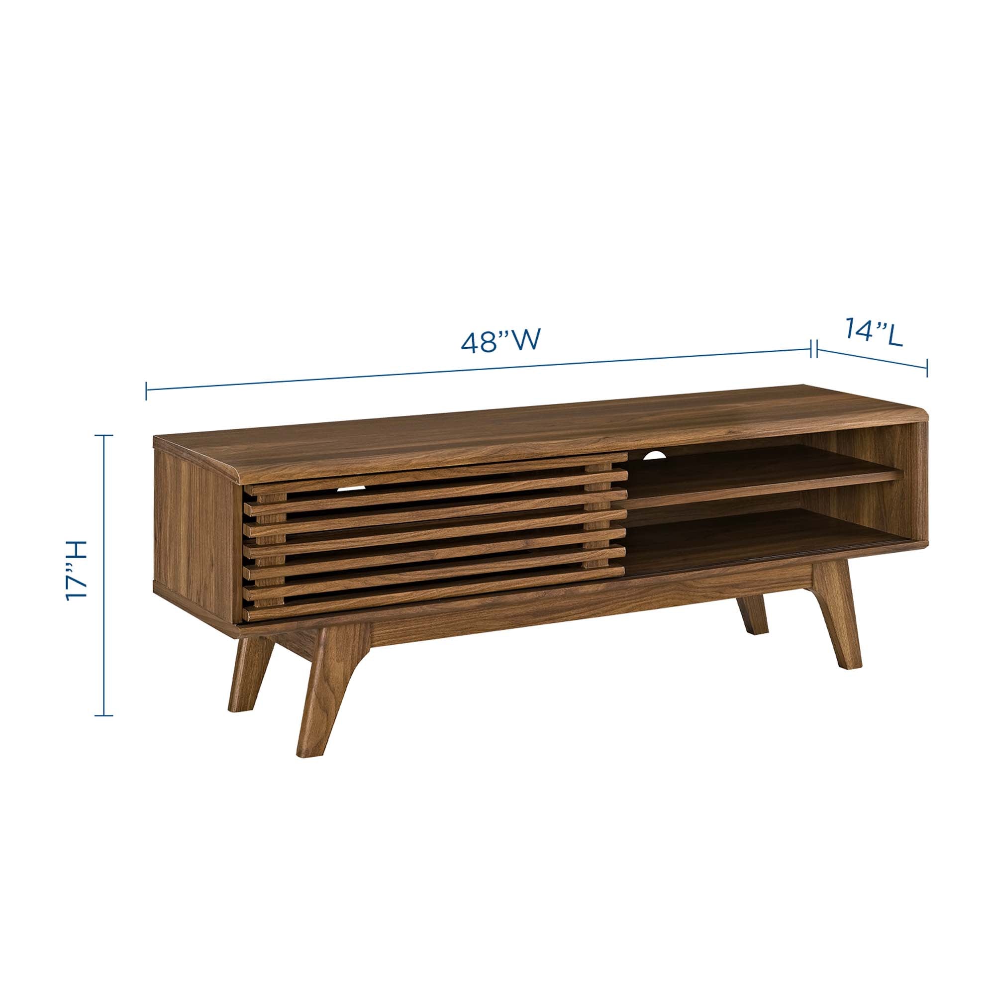 Render 48" TV Stand, Walnut
